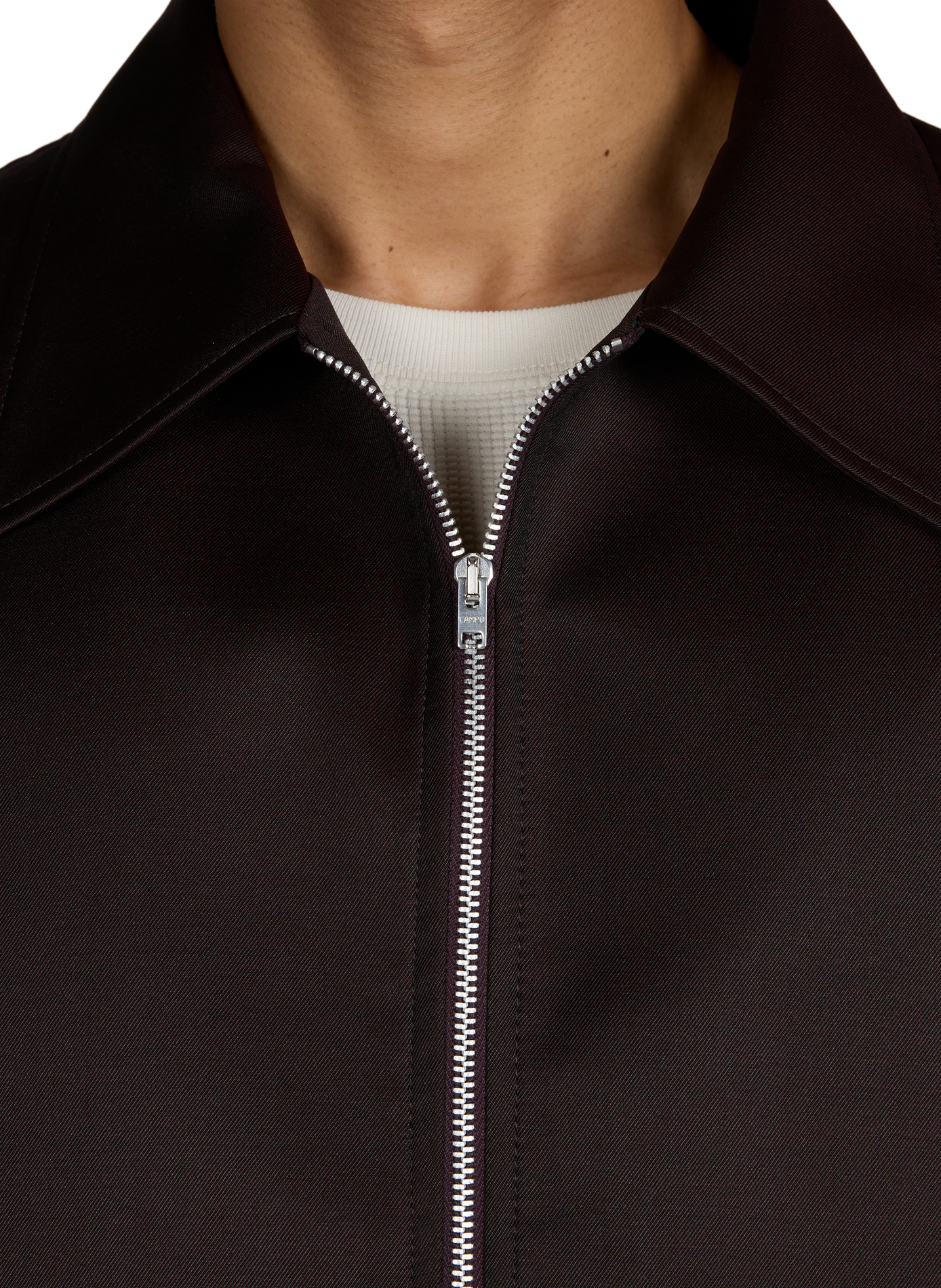 Satin jacket with classic collar OUR LEGACY Brown