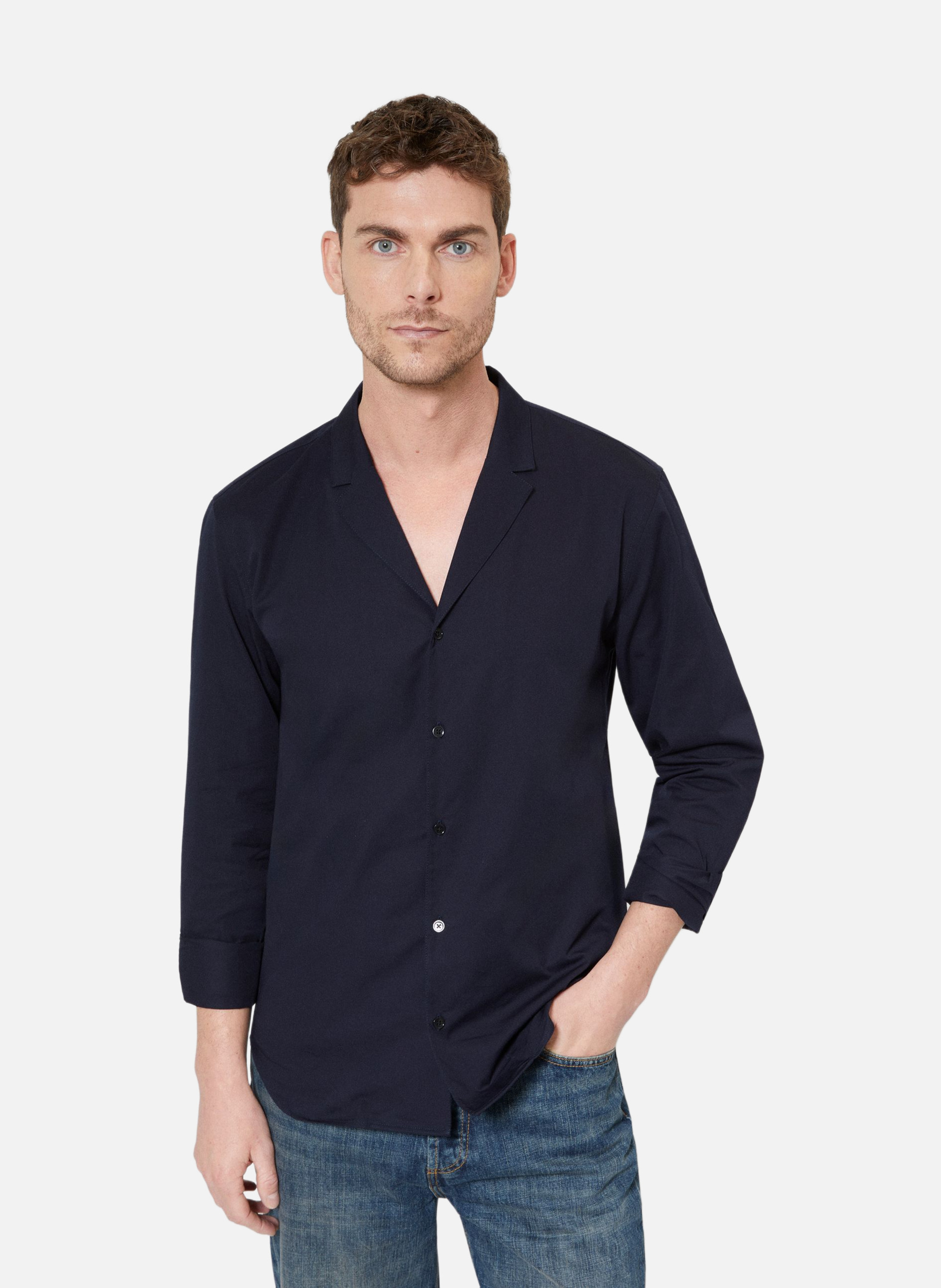 Chemise col tailleur THE KOOPLES Bleu