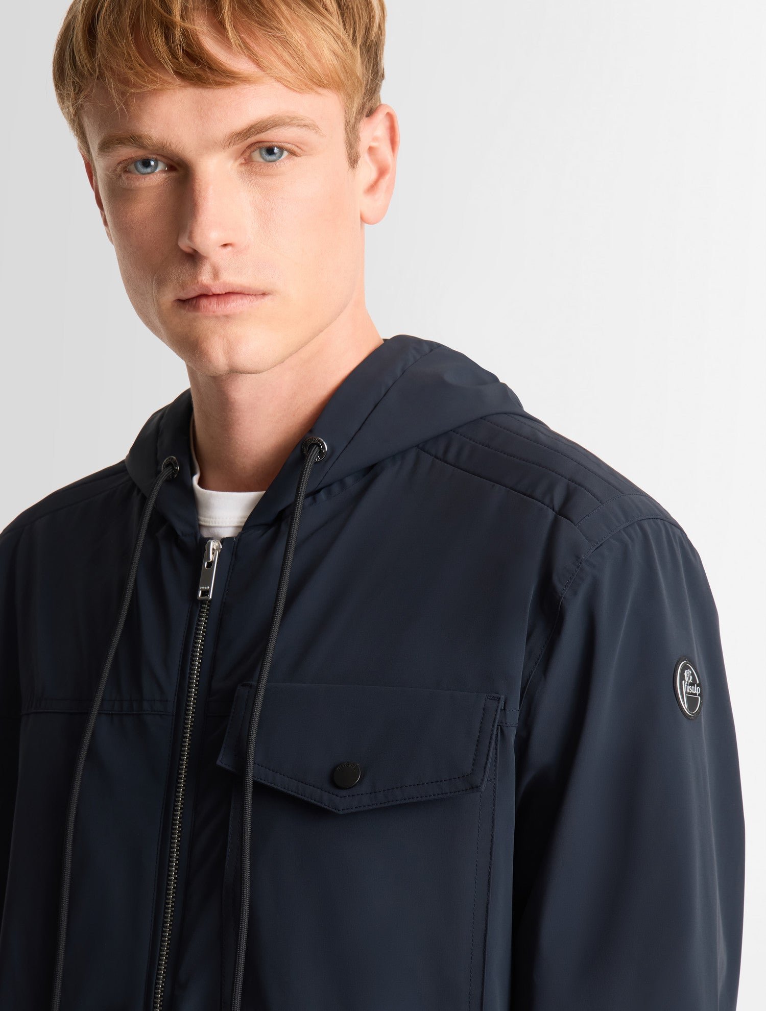 Blouson trymir col capuche coupe regular FUSALP Bleu