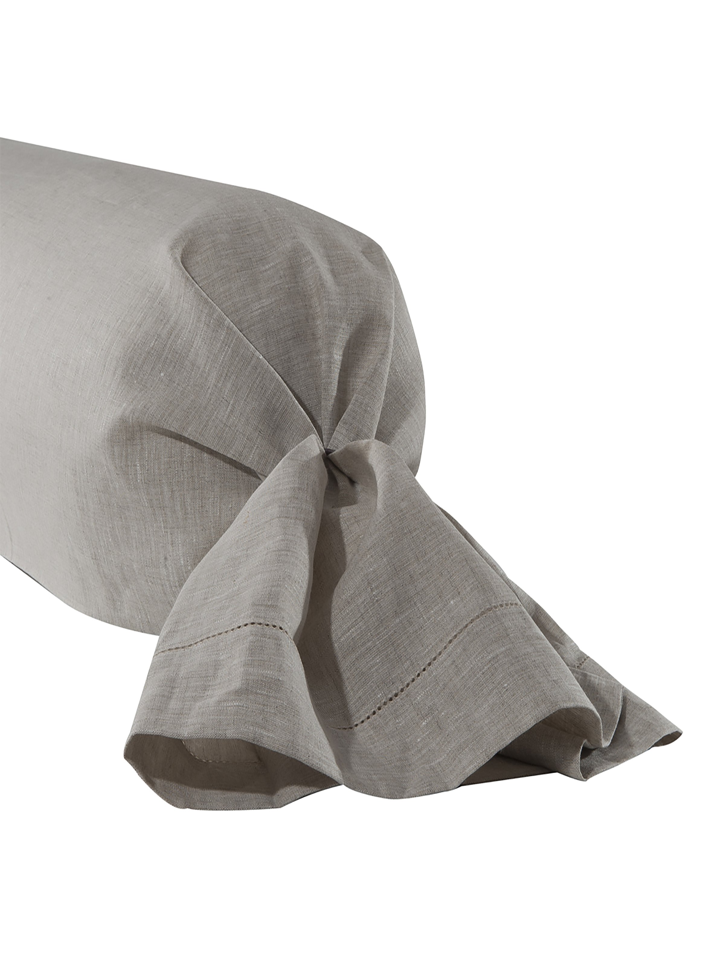 Taie de traversin unie en lin, cythère ALEXANDRE TURPAULT Beige