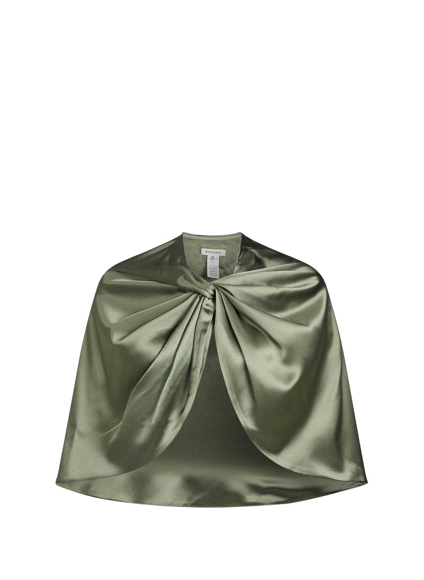 Satin Cape by Pinlos BY MALENE BIRGER Green