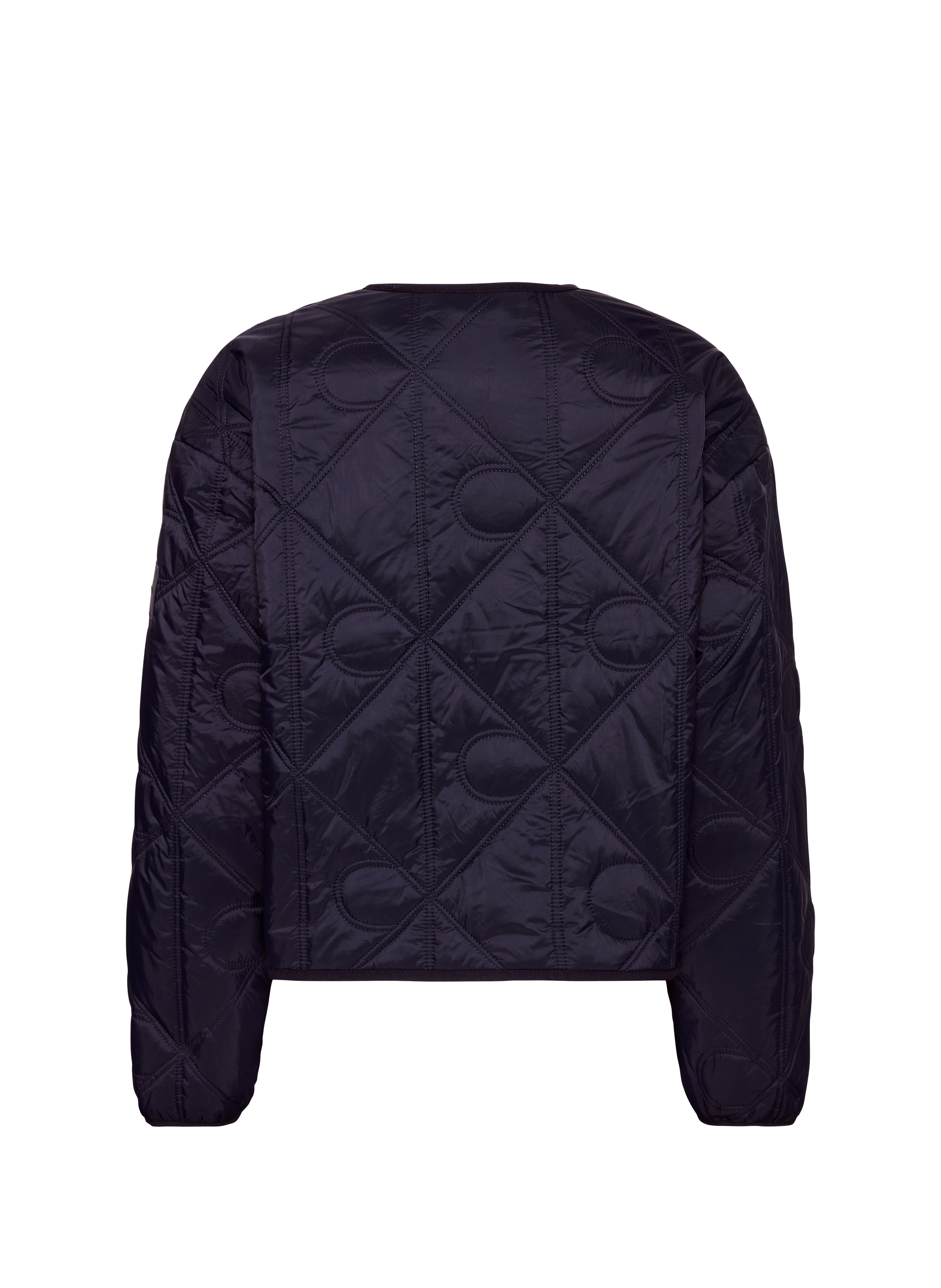 Short quilted straight jacket CALVIN KLEIN Blue