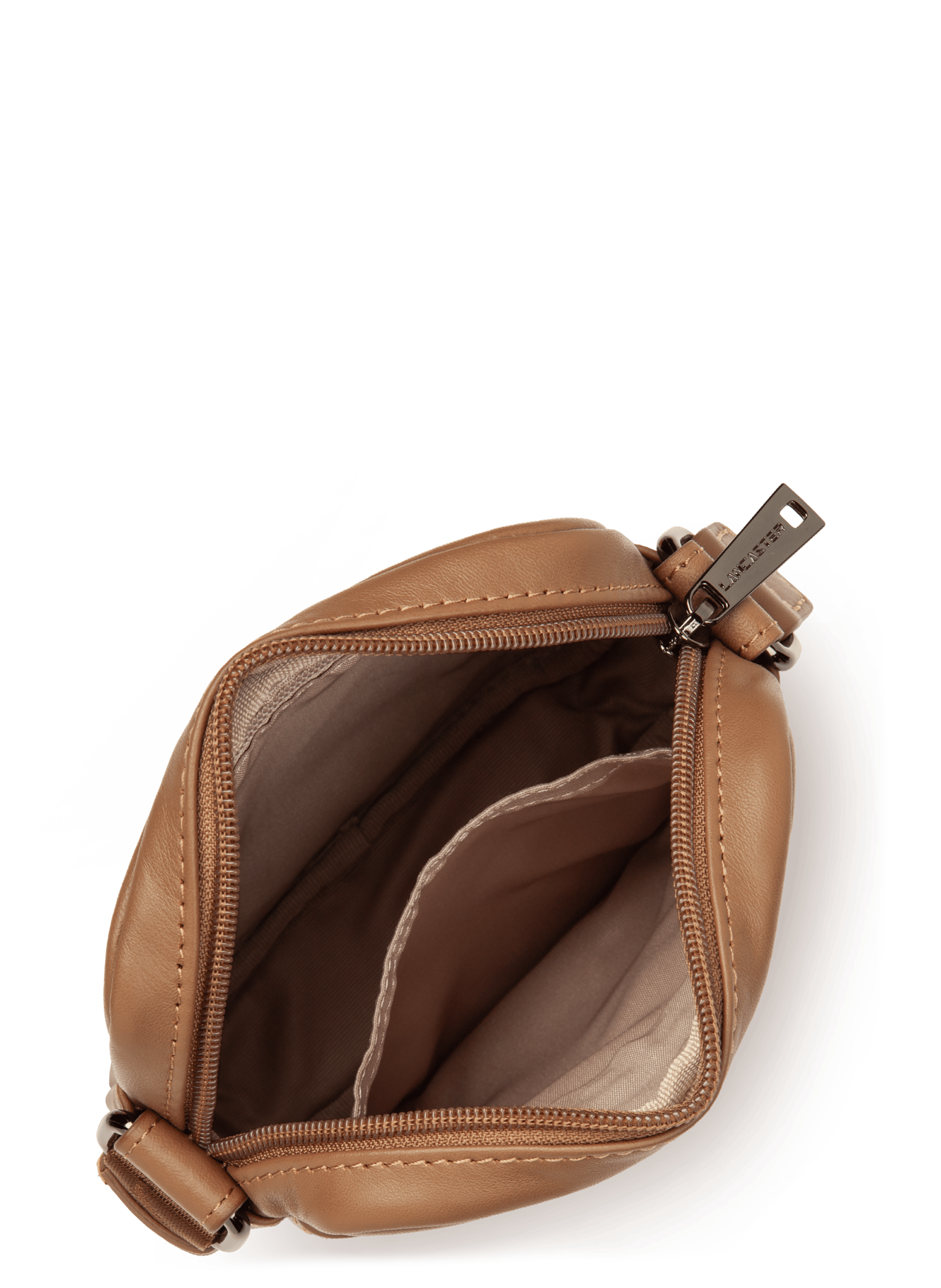 Mini crossbody bag - soft vintage homme LANCASTER Brown