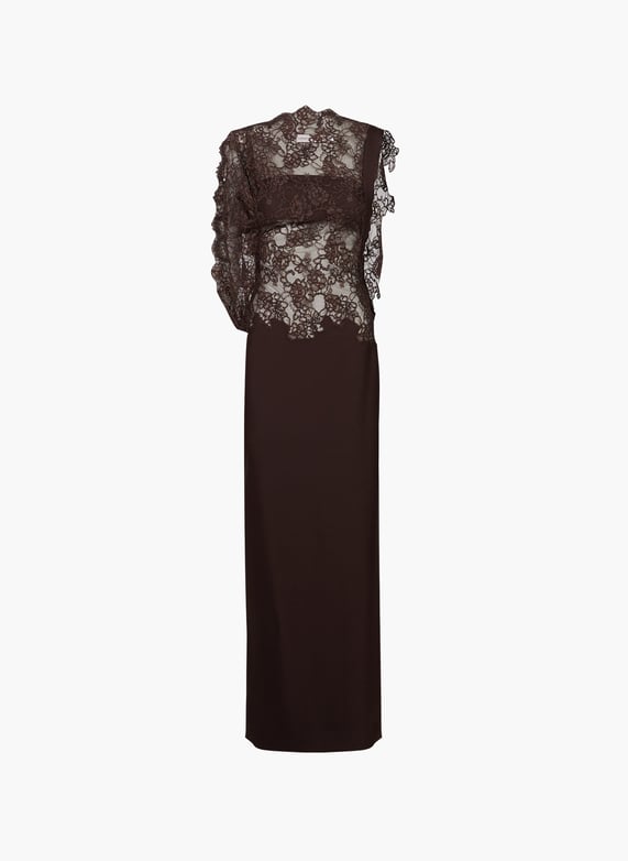 Mahara lace floral dress Brown Christopher esber - Women | Printemps.com Mahara lace floral dress Brown Christopher esber - Women | Printemps.com
