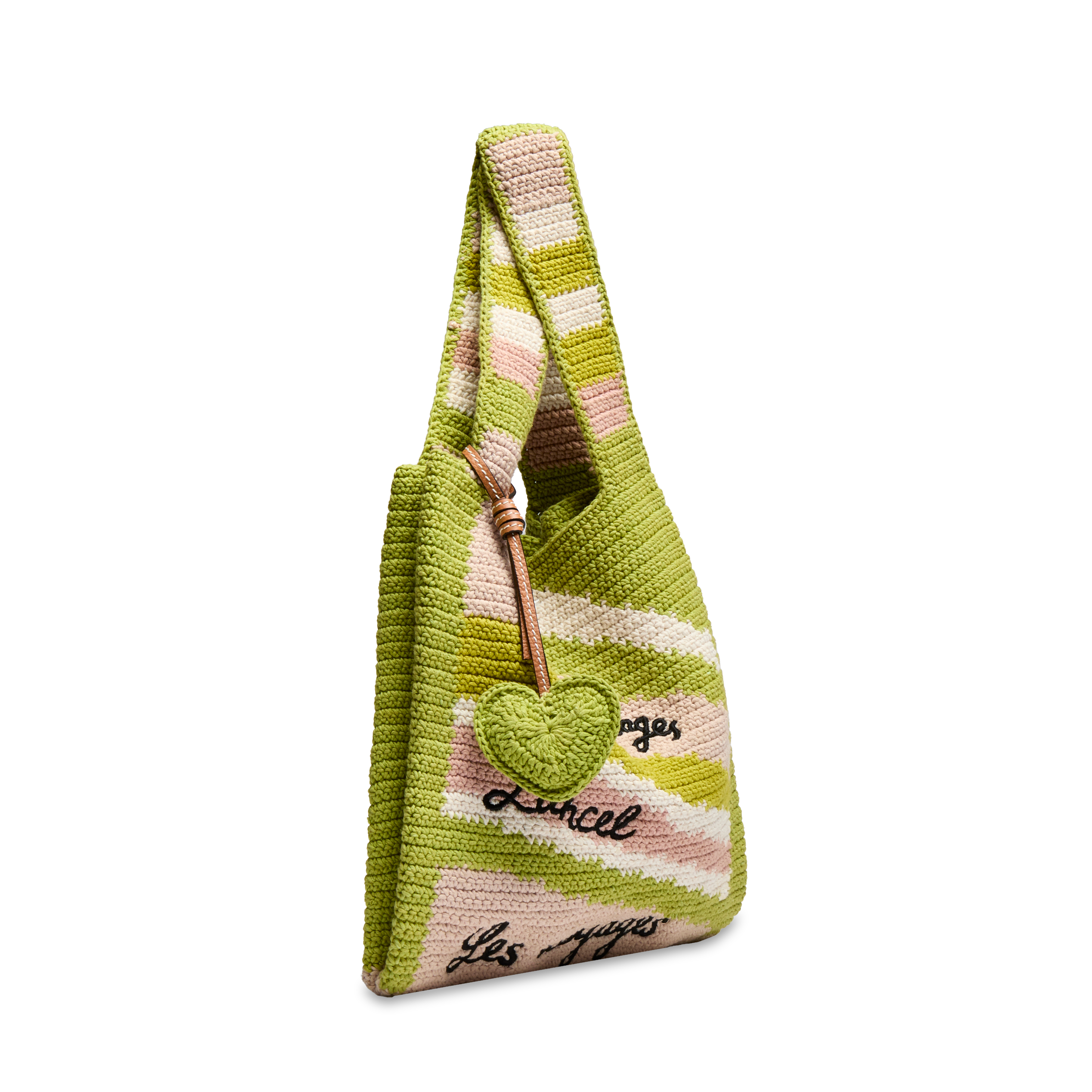 Shopper bag summer mania medium by lancel in cotton LANCEL Yellow
