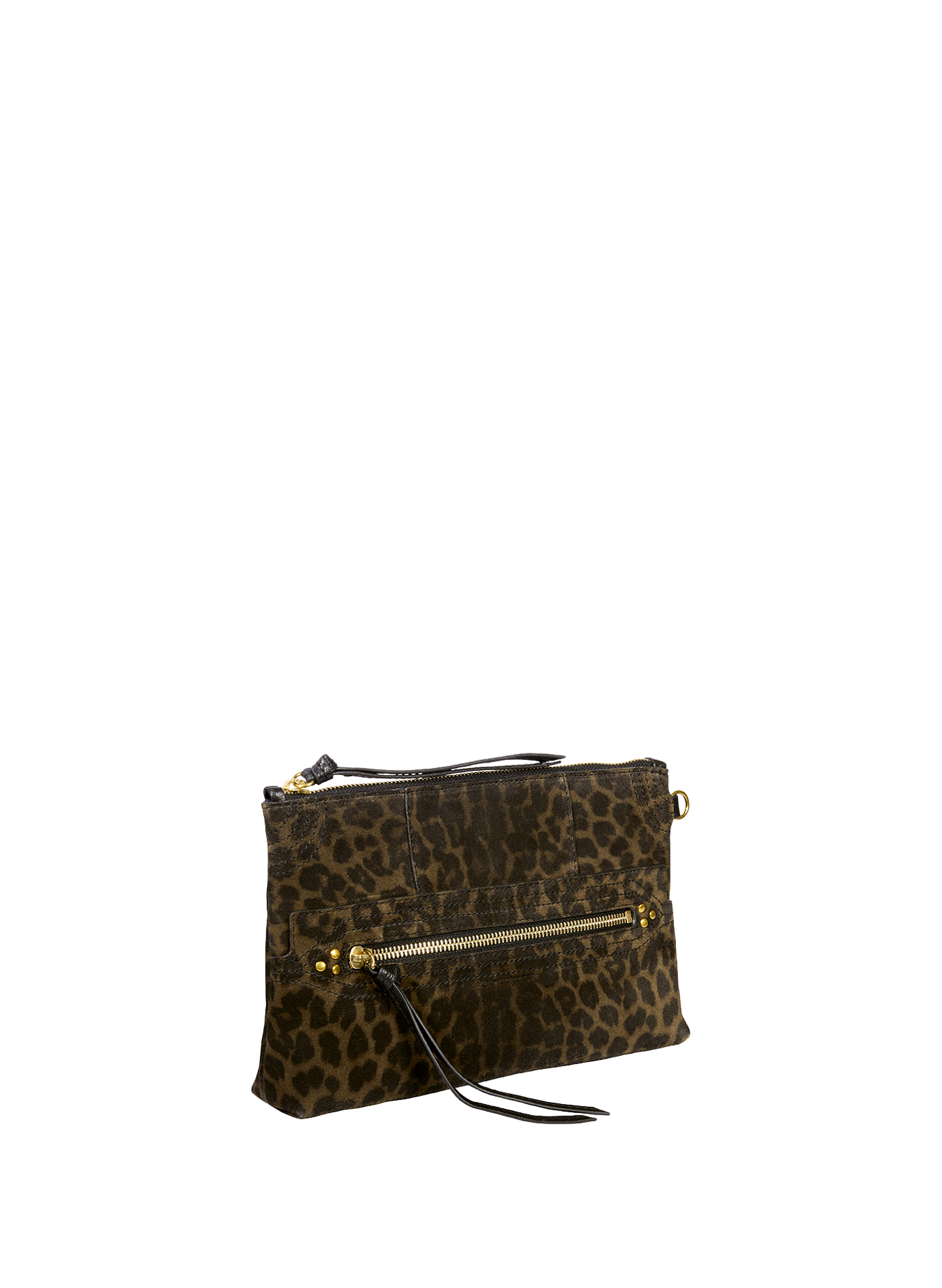 Lucky suède clutch JÉRÔME DREYFUSS Kaki