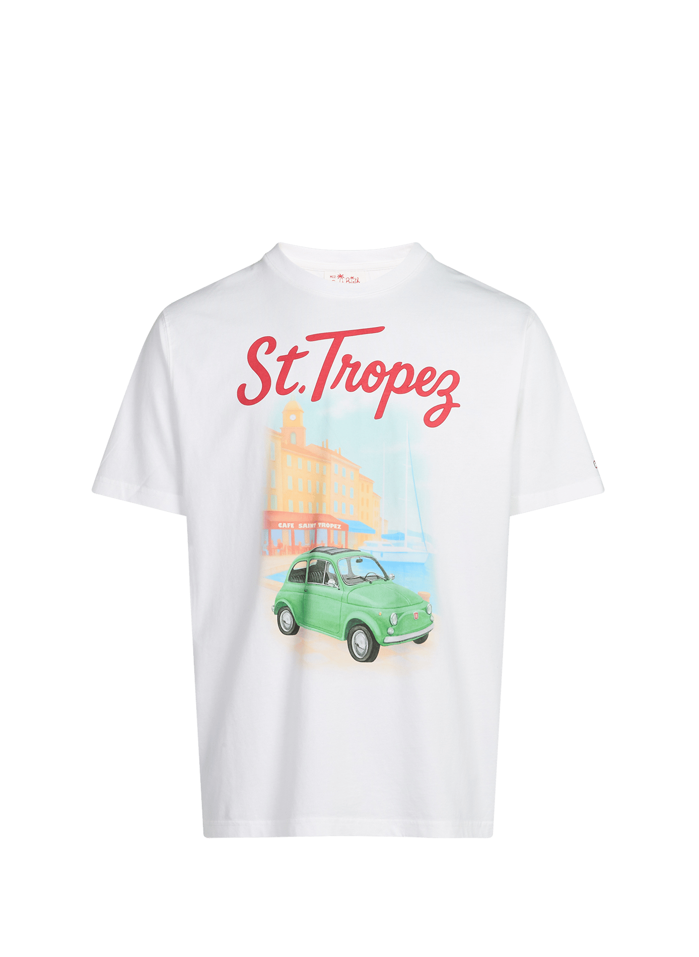 T-shirt imprimé Denver en coton MC2 SAINT BARTH Blanc
