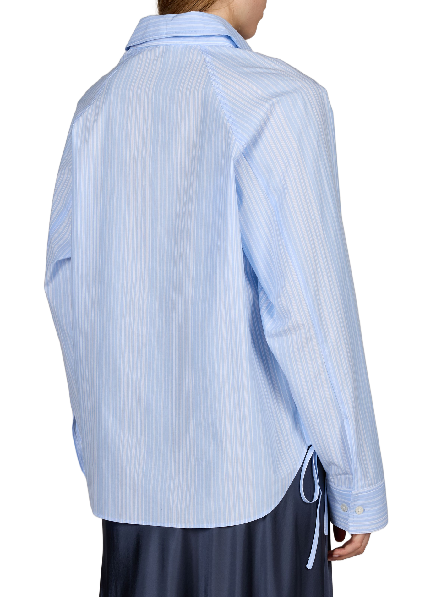 Chemise à rayures en coton SAMSOE SAMSOE Bleu