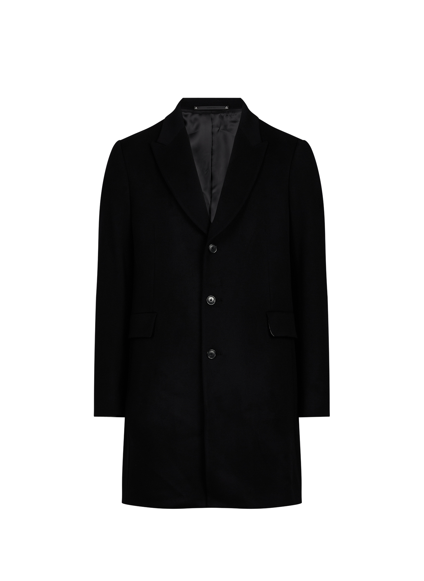 Straight coat in wool and cashmere PAUL SMITH Black