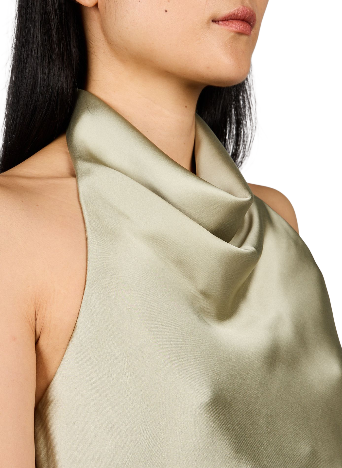 Oberteil in satiniertem Slim Fit TOPSHOP Grun
