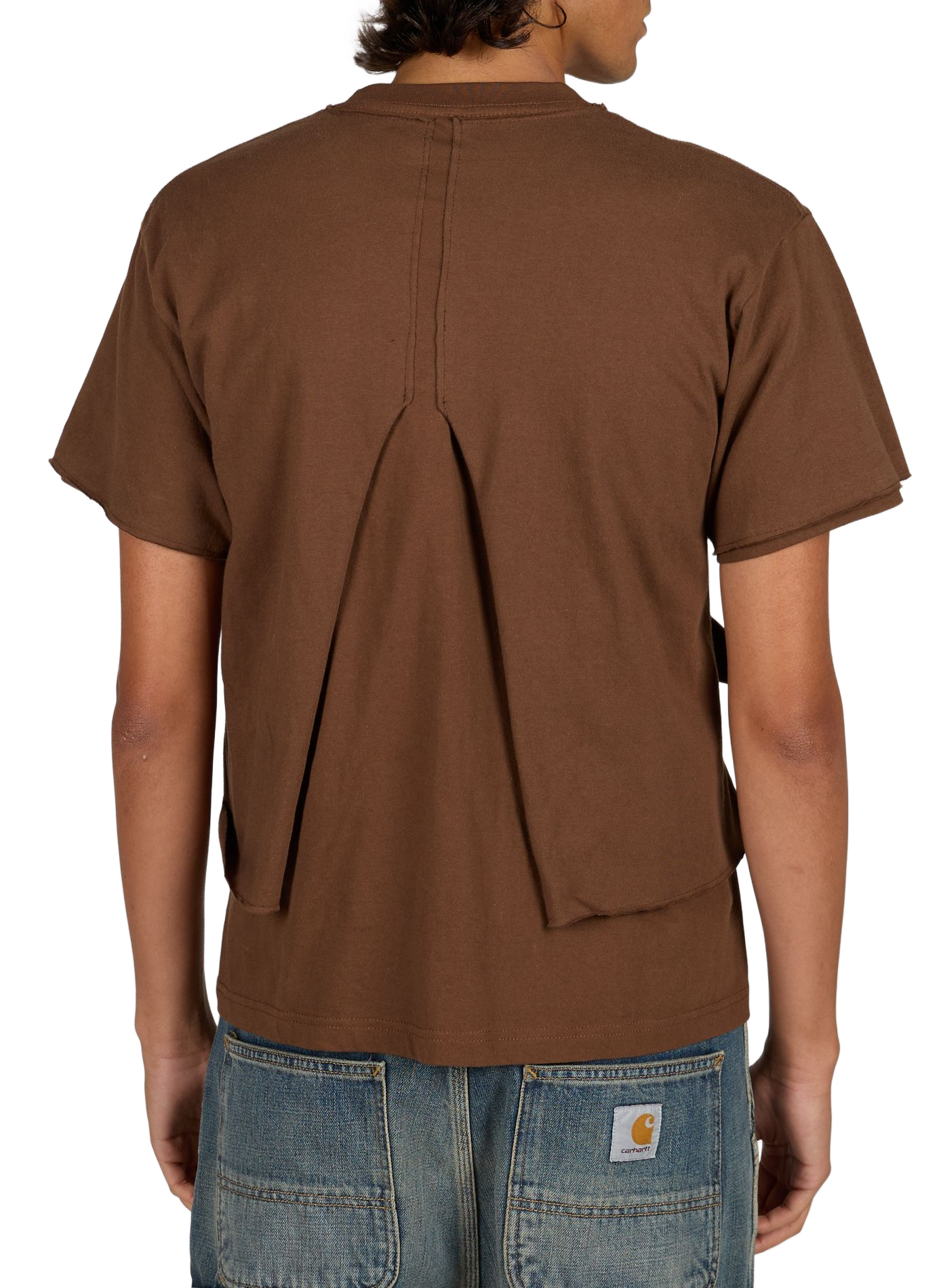 Einfarbiges Baumwoll-T-Shirt mit Schleifen WANSIE Braun