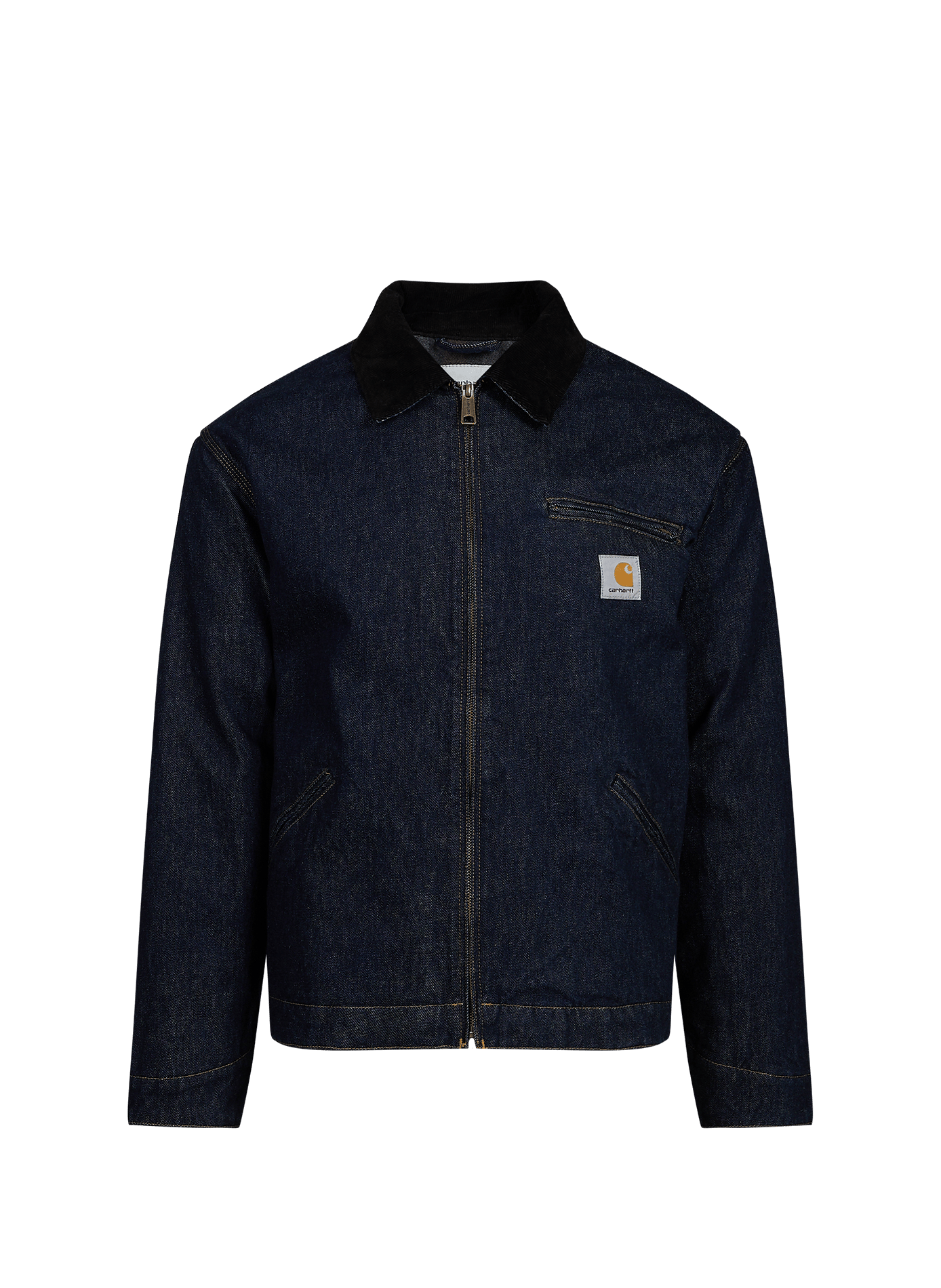 Gerade geschnittene Jacke OG Detroit aus Baumwoll-Denim CARHARTT WIP Blau