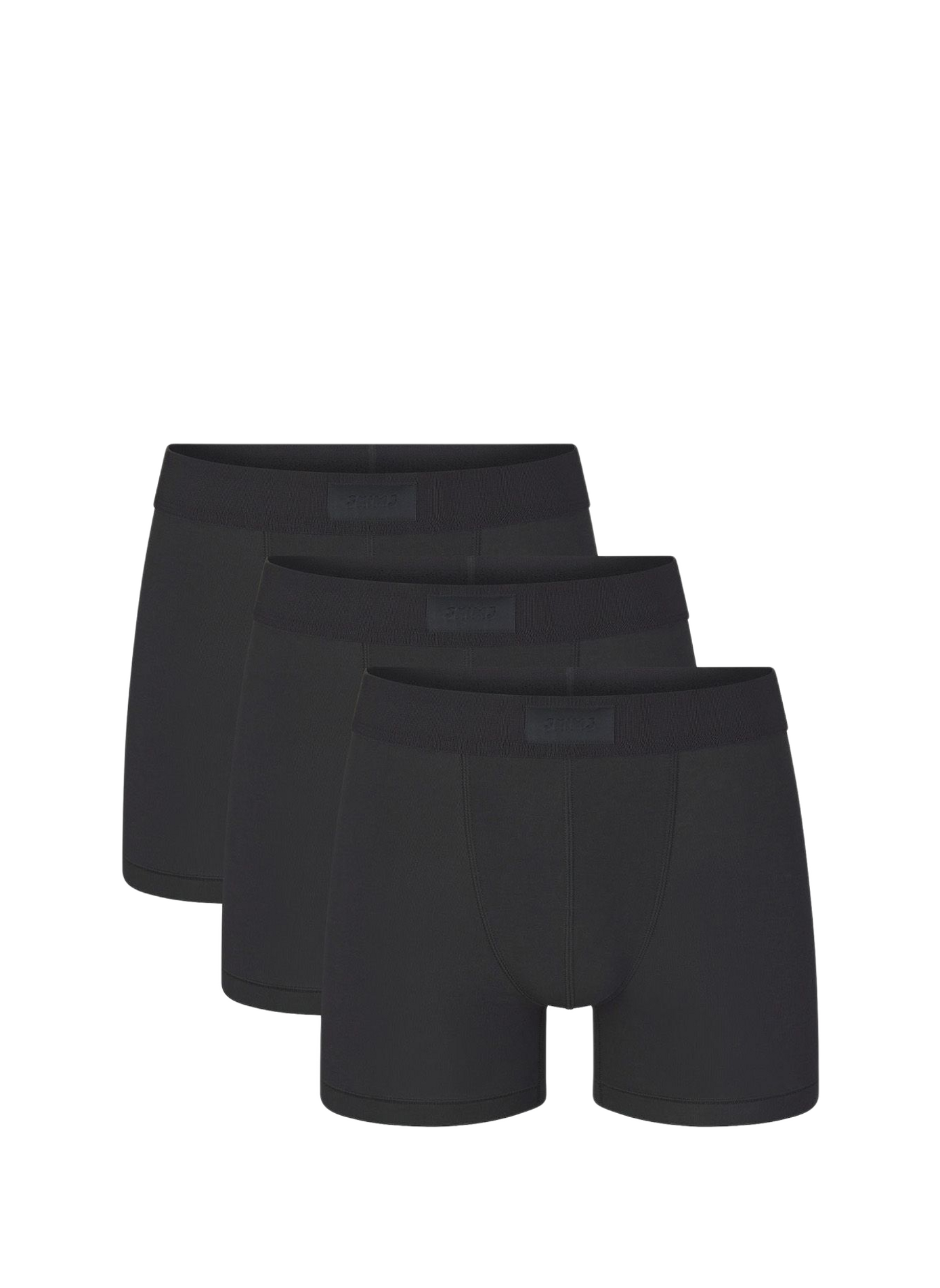 Set of three cotton-blend boxers SKIMS Black