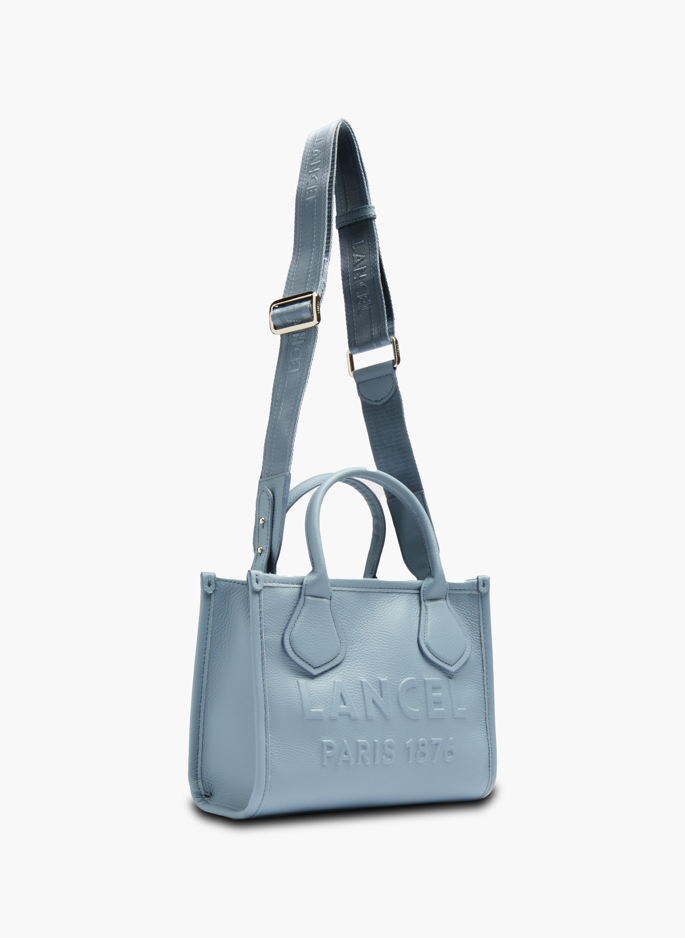 Sac cabas zippé s jour de lancel en cuir LANCEL Bleu