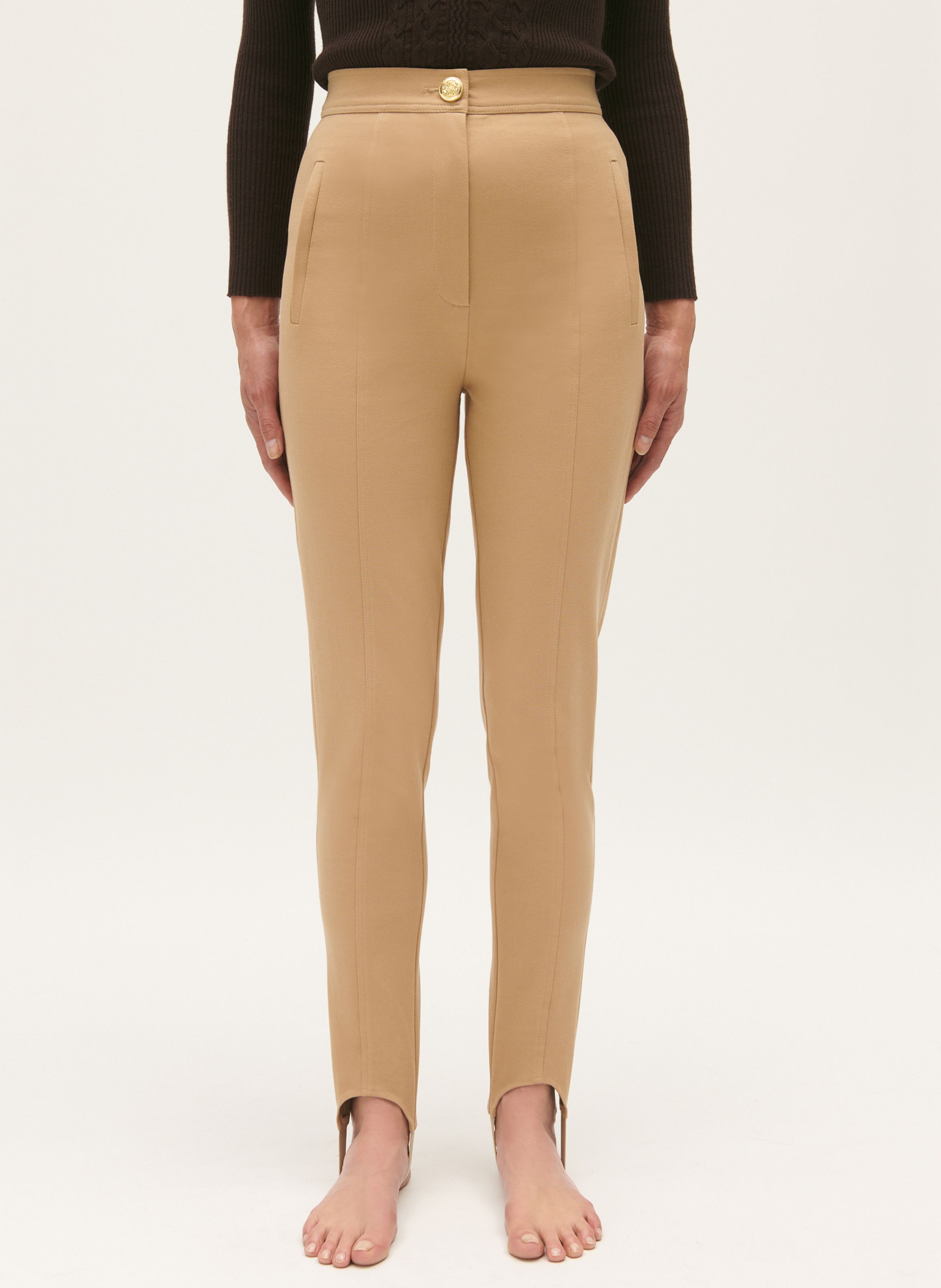 PANTALON SLIM TAILLE HAUTE EN COTON M LANG PAON CLAUDIE PIERLOT