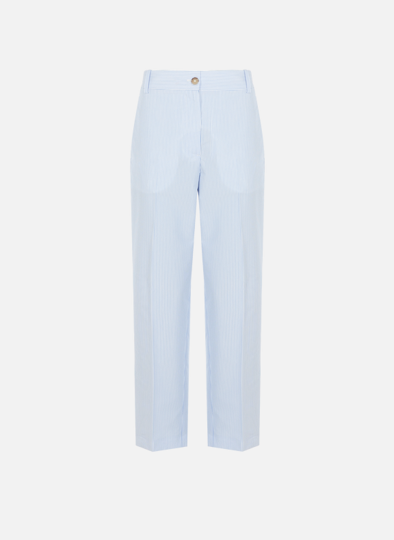 TOMMY HILFIGER Straight-fit striped trousers Blue