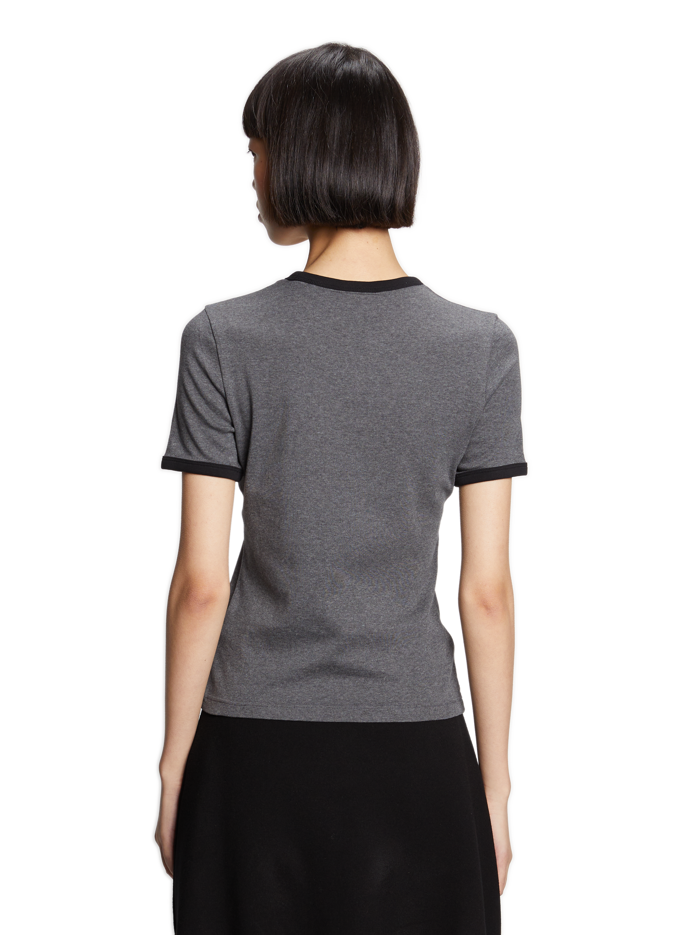 Cotton T-shirt COURRÈGES Grey