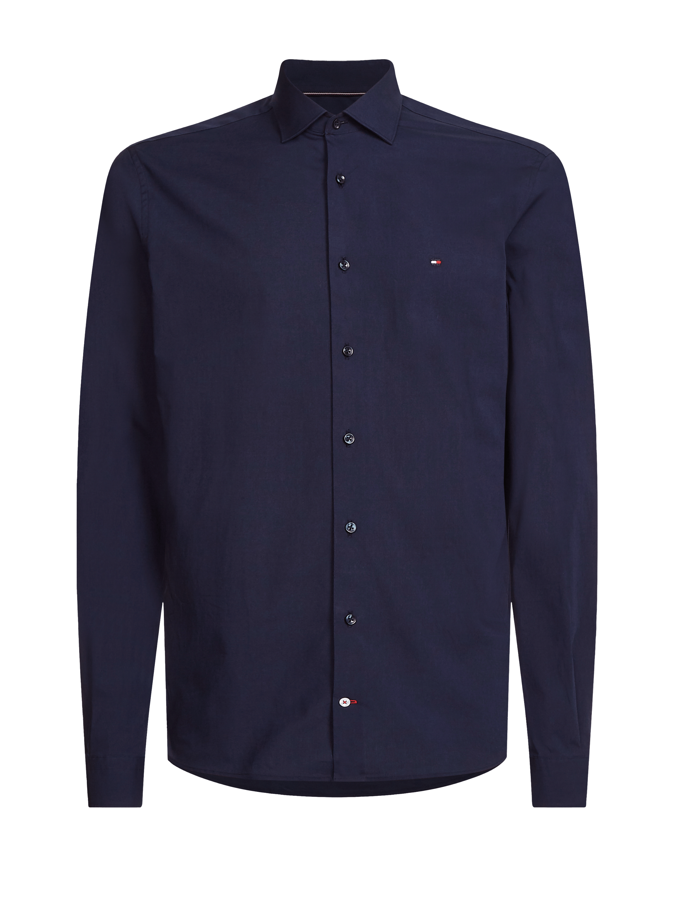 Chemise ajustée en coton  TOMMY HILFIGER Bleu