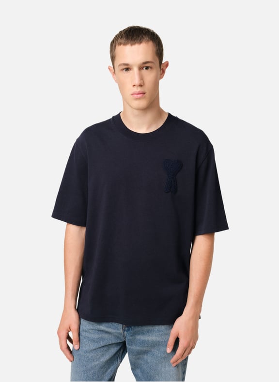 T-shirt patch ami de coeur Bleu by AMI PARIS AMI PARIS T-shirt patch ami de coeur Bleu