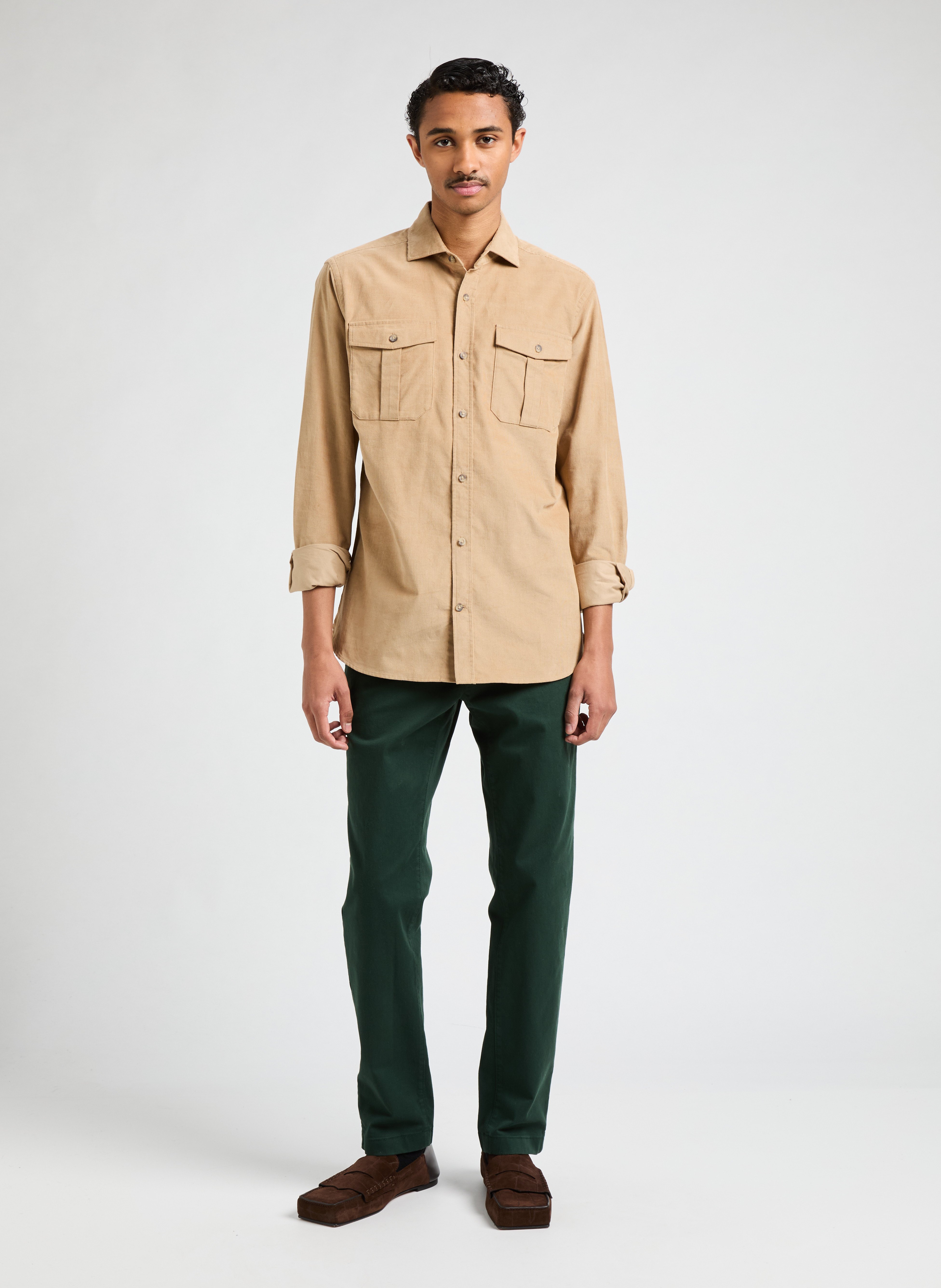 Chemise en coton HACKETT Beige