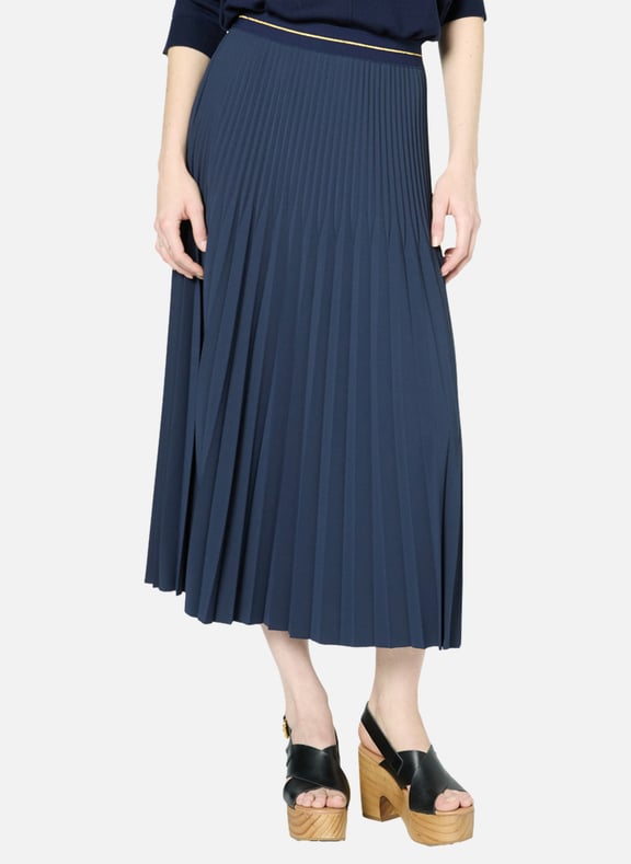 Jupe mi-longue plissée - violeta Bleu by GERARD DAREL GERARD DAREL Jupe mi-longue plissée - violeta Bleu