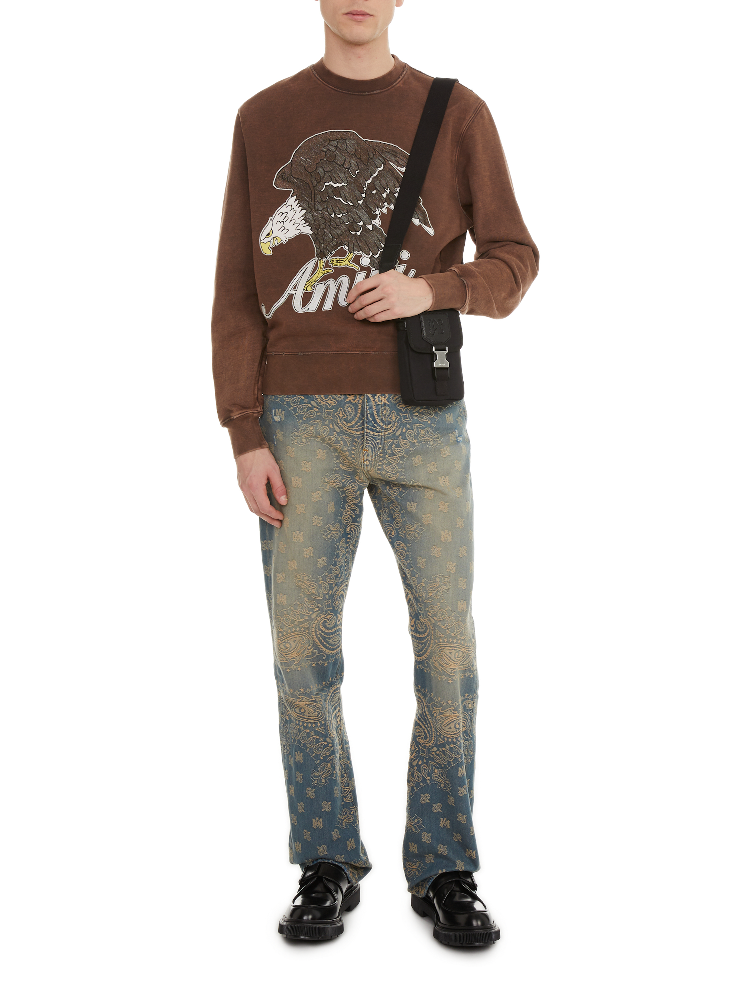 Sweat motif Aigle AMIRI Marron