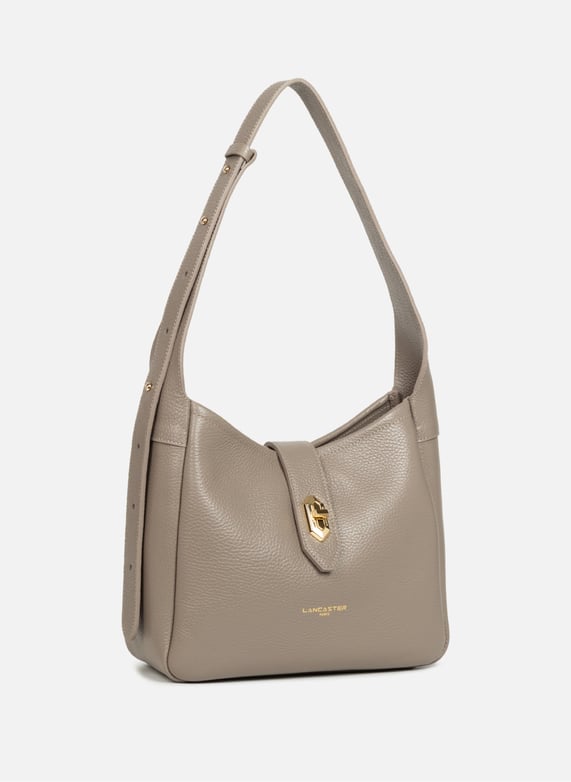 Small bucket bag - Top Double | Grey by LANCASTER Small bucket bag - Top Double Grey