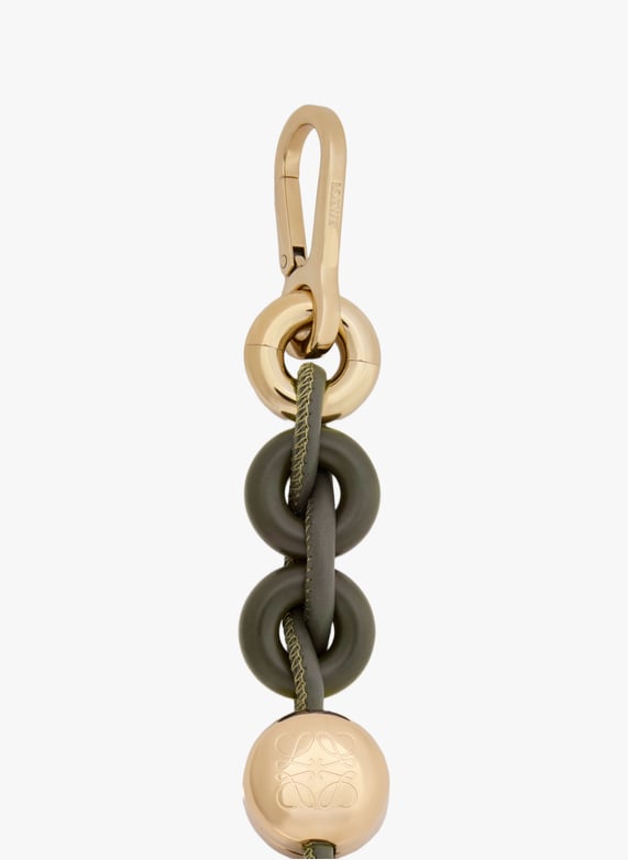 Bandoulière Donut en cuir  | Kaki by LOEWE Bandoulière Donut en cuir  Kaki