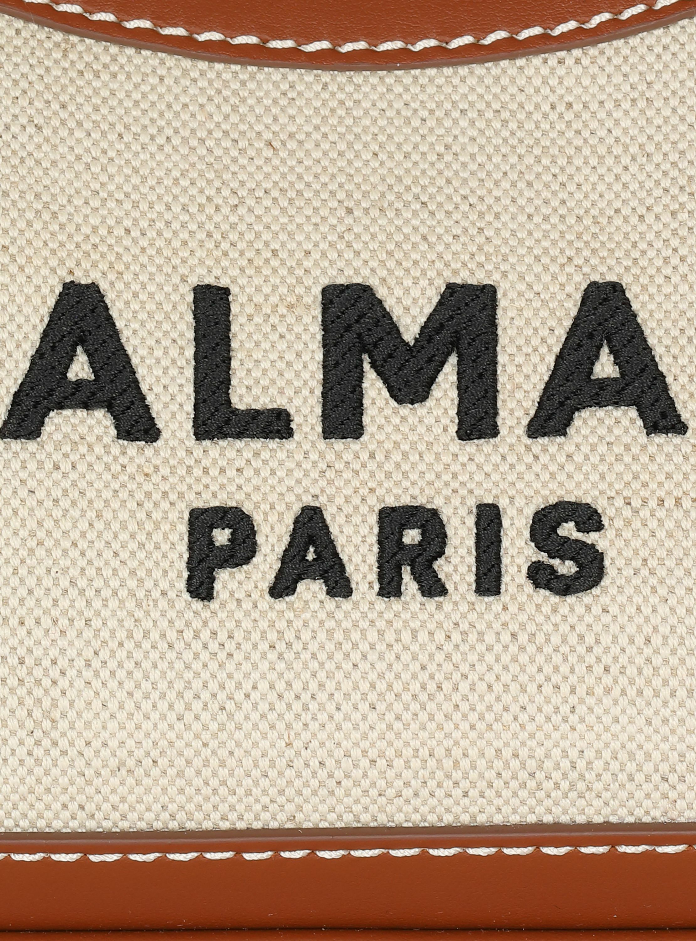 Sac b-army shoulder en toile et cuir BALMAIN Beige