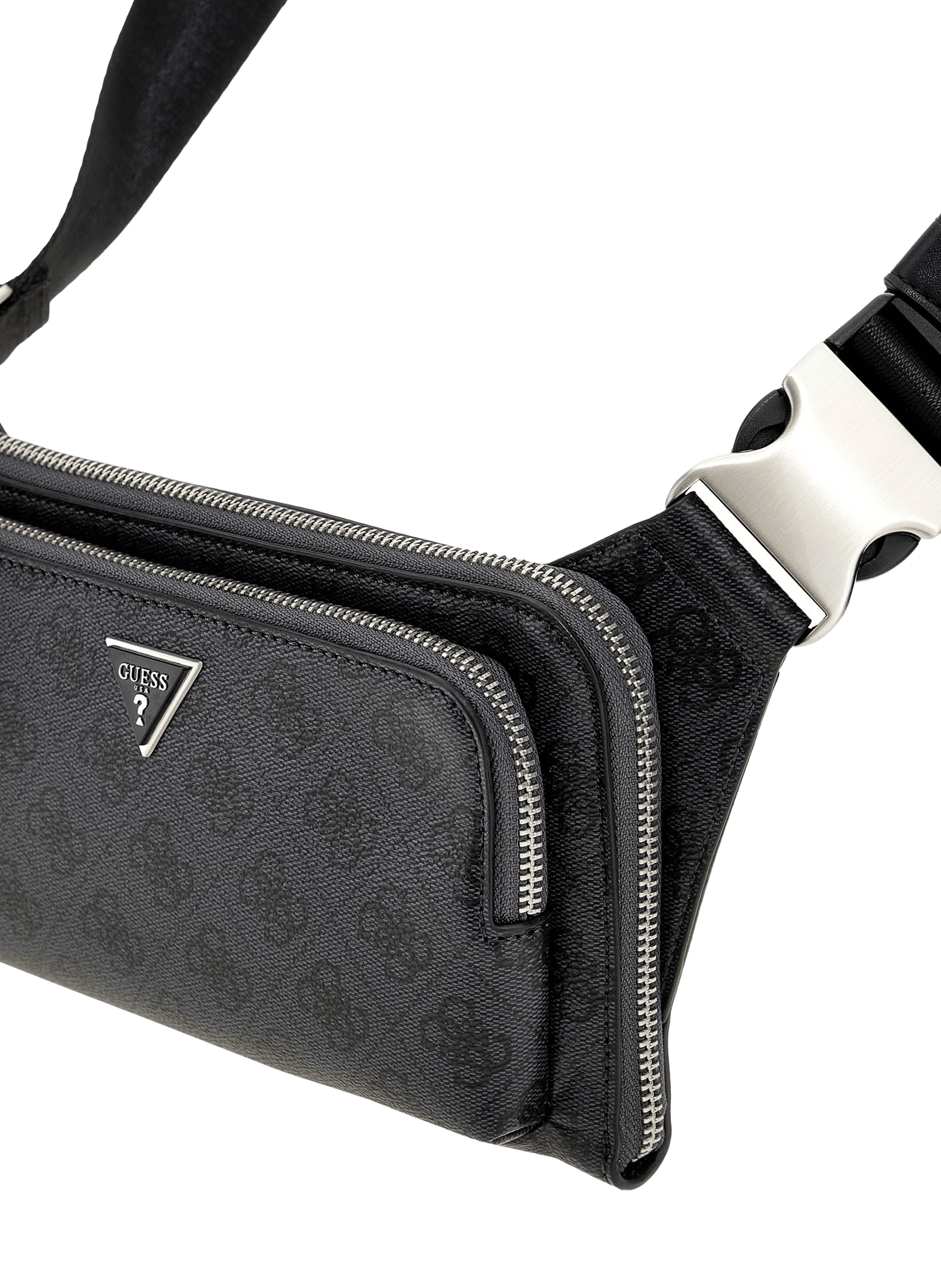 Monogram Print Bum Bag GUESS Black