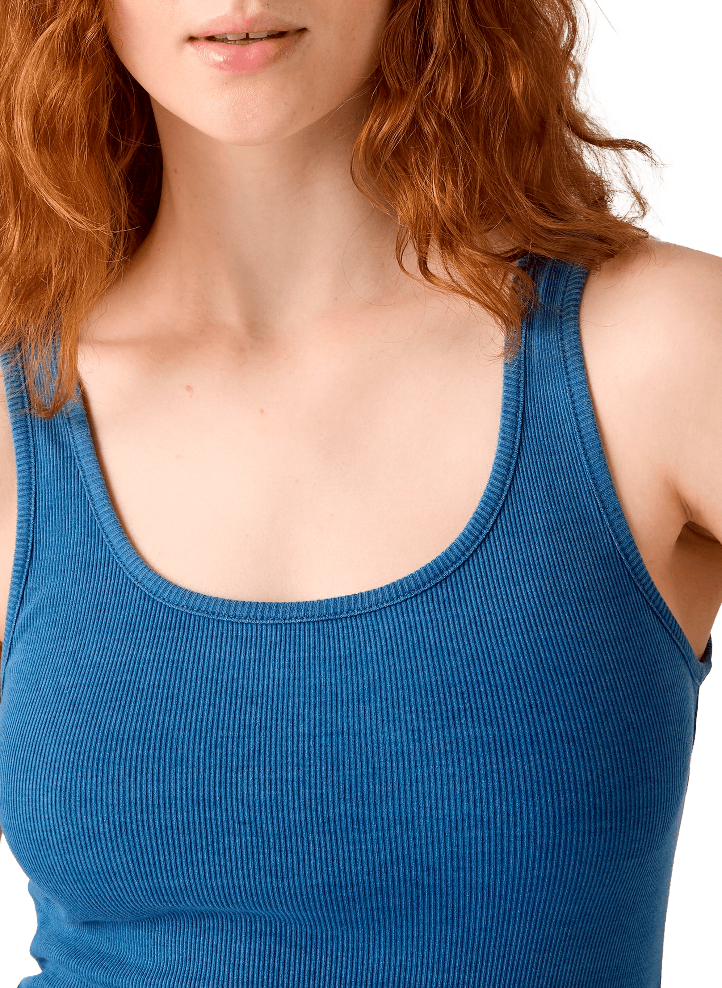 Débardeur côtelé en coton LEVI'S Bleu