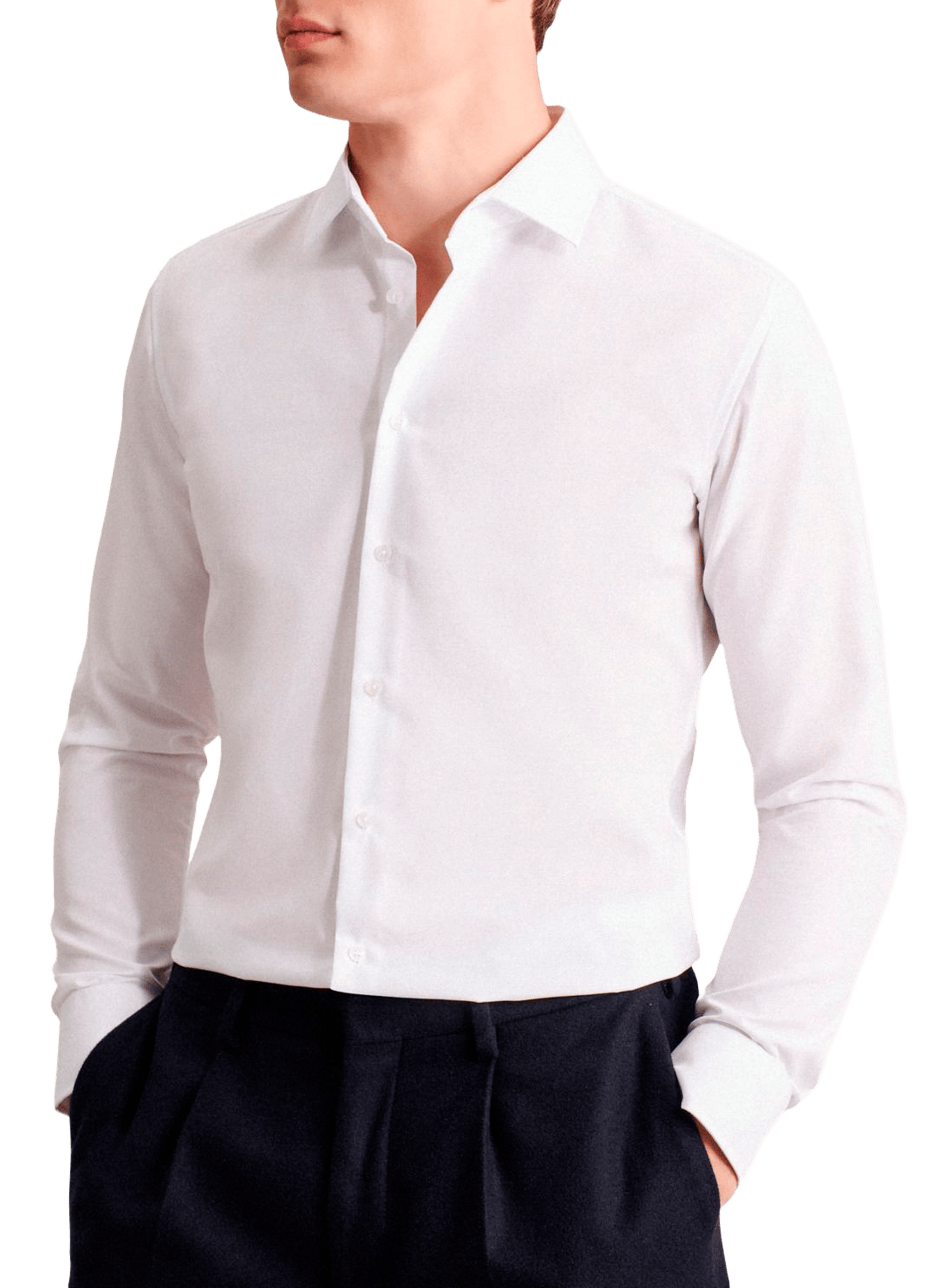 Cotton shirt SEIDENSTICKER White