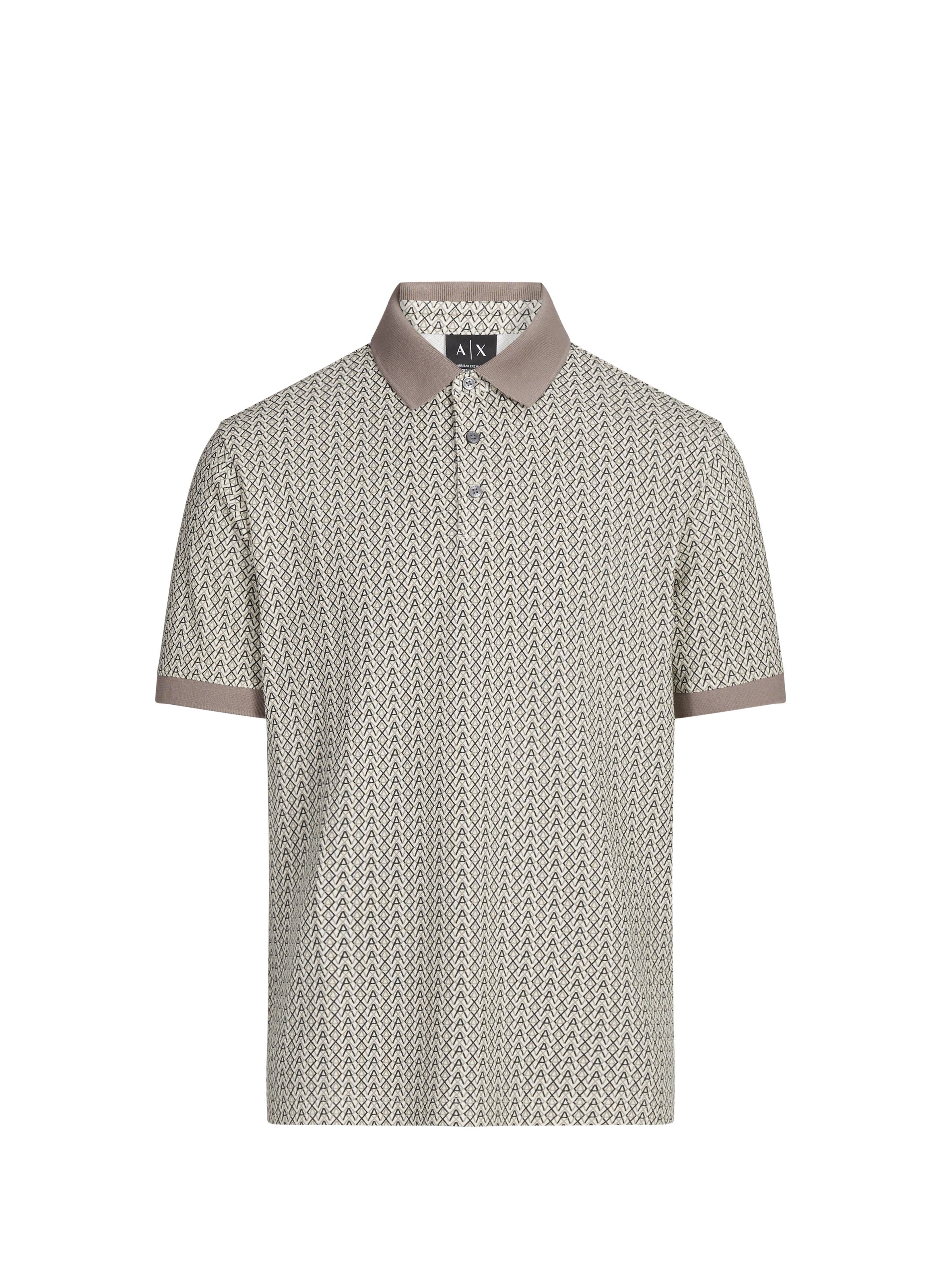 Polo imprimé en coton ARMANI EXCHANGE Multicolore