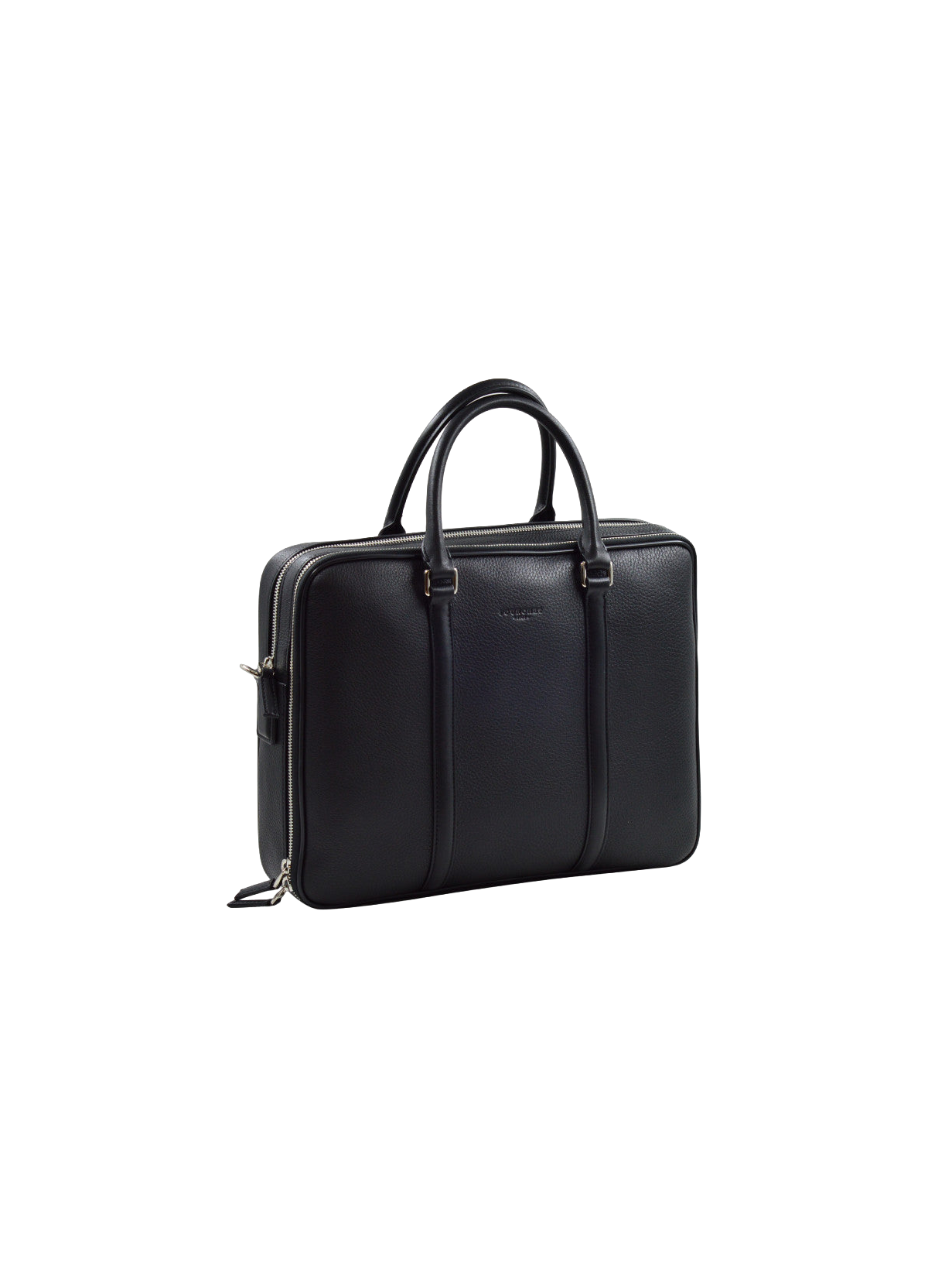 Ethan | porte documents 2 soufflets en cuir POURCHET Noir