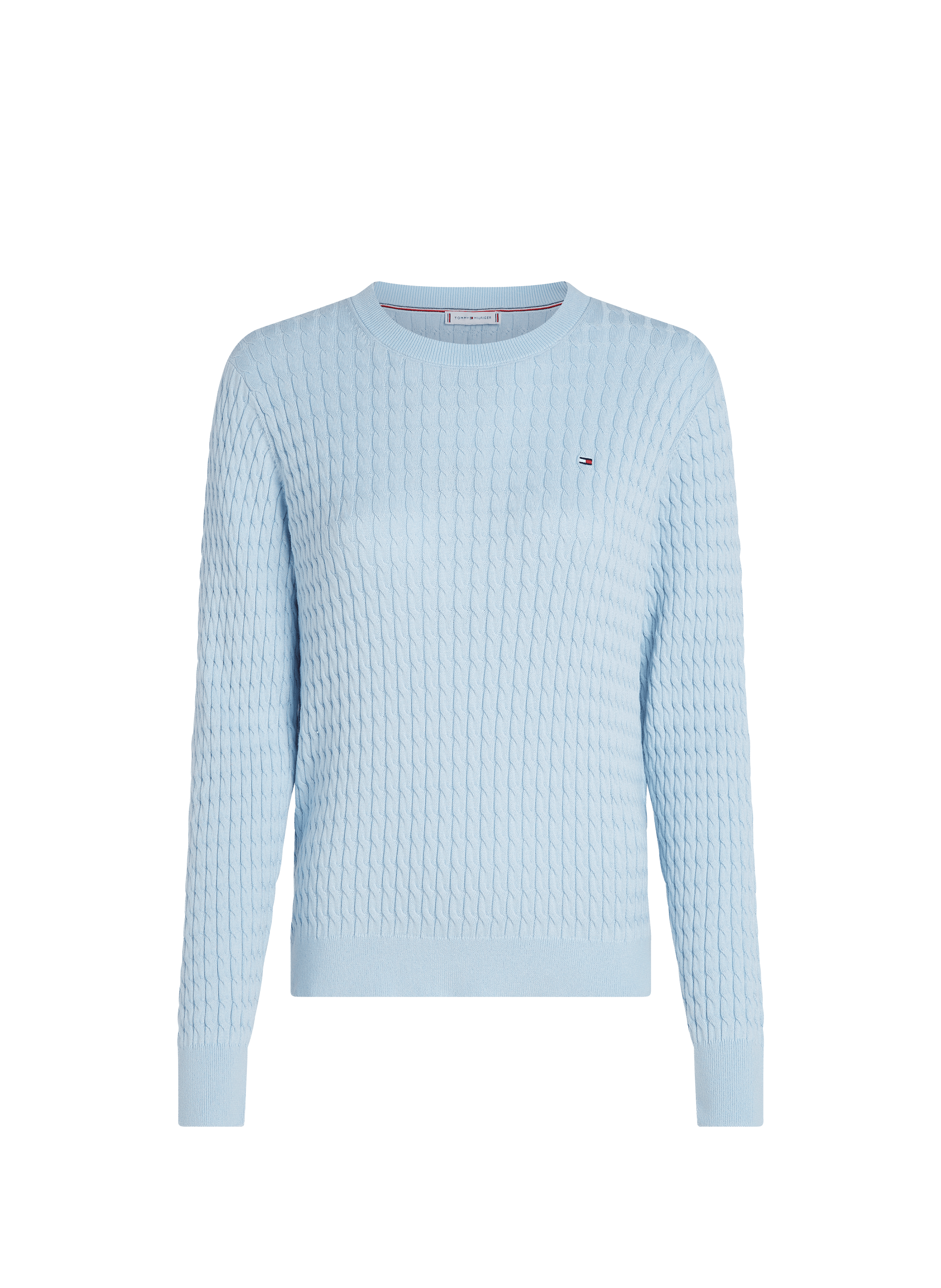 Cable-knit cotton Jumper TOMMY HILFIGER Blue