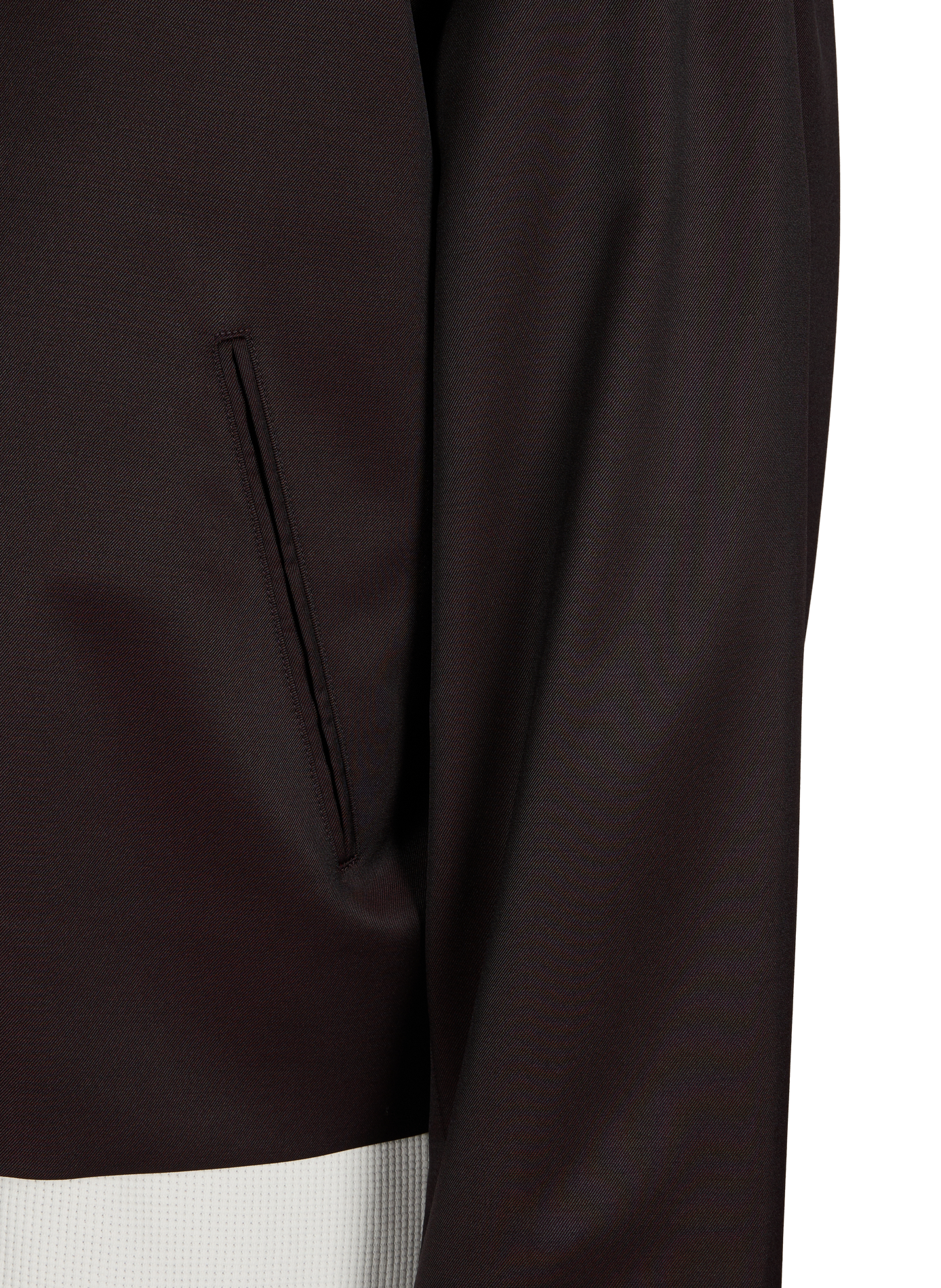 Satin jacket with classic collar OUR LEGACY Brown