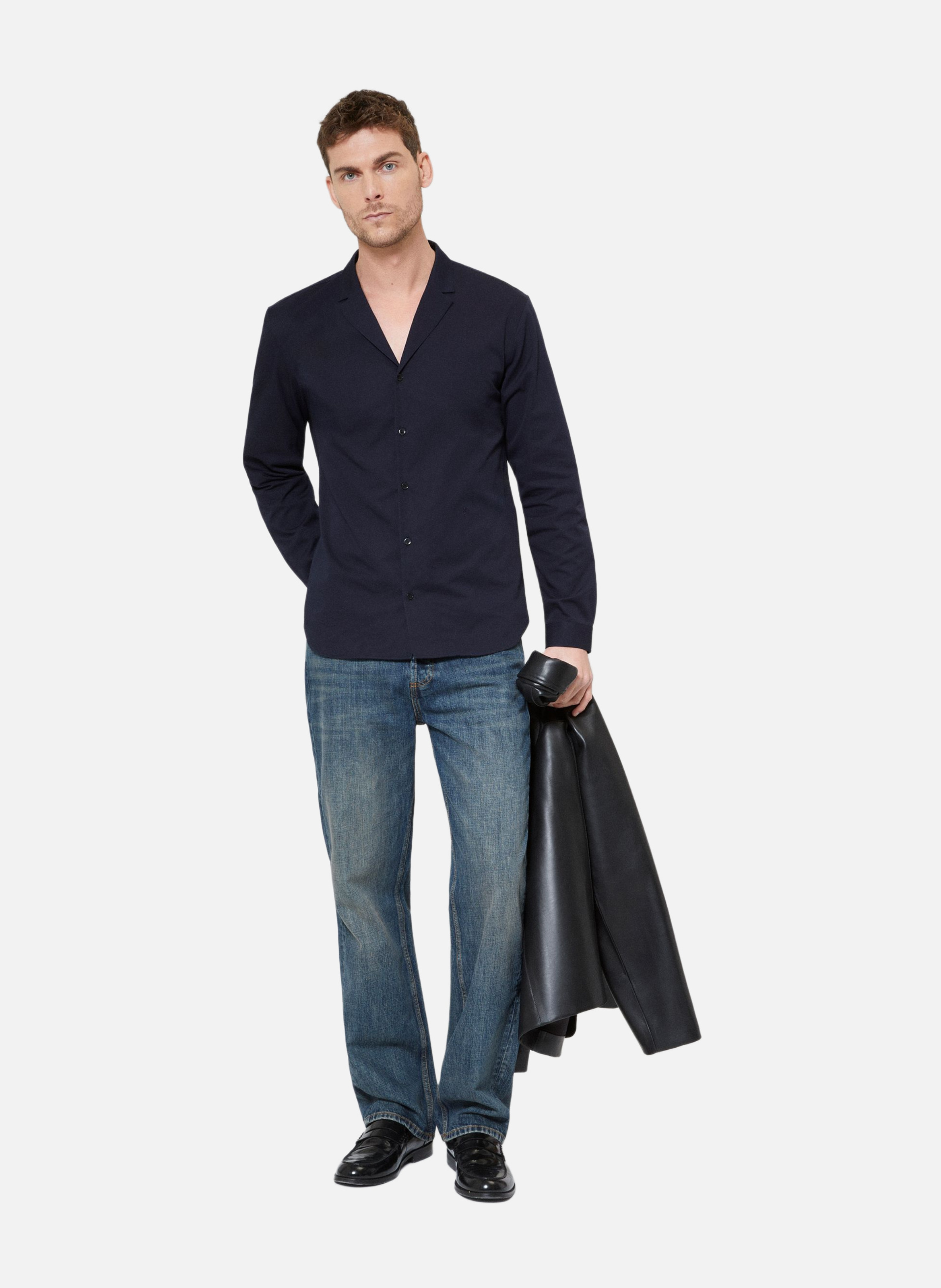 Chemise col tailleur THE KOOPLES Bleu