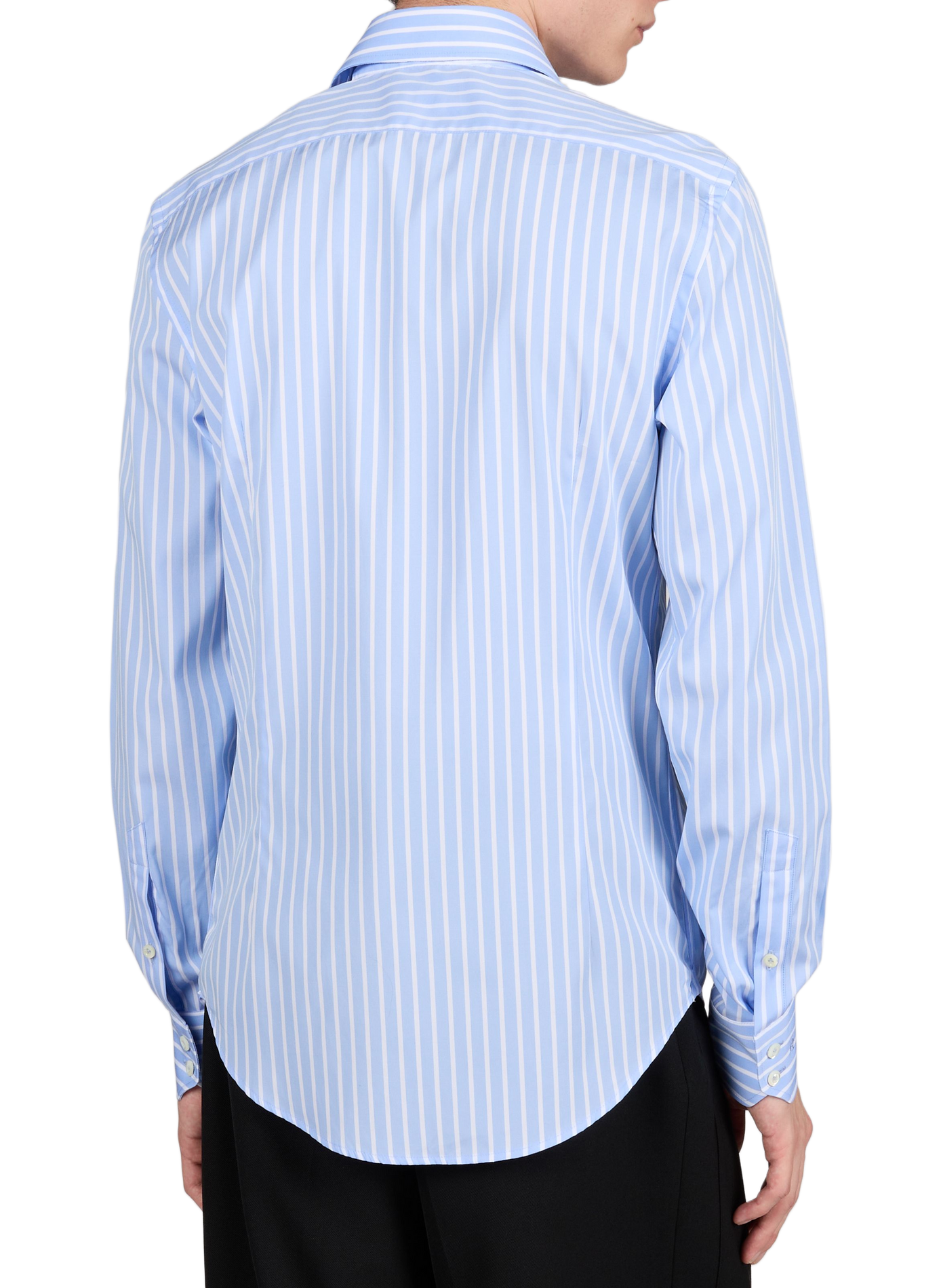 Slim striped cotton shirt VAN LAACK Blue