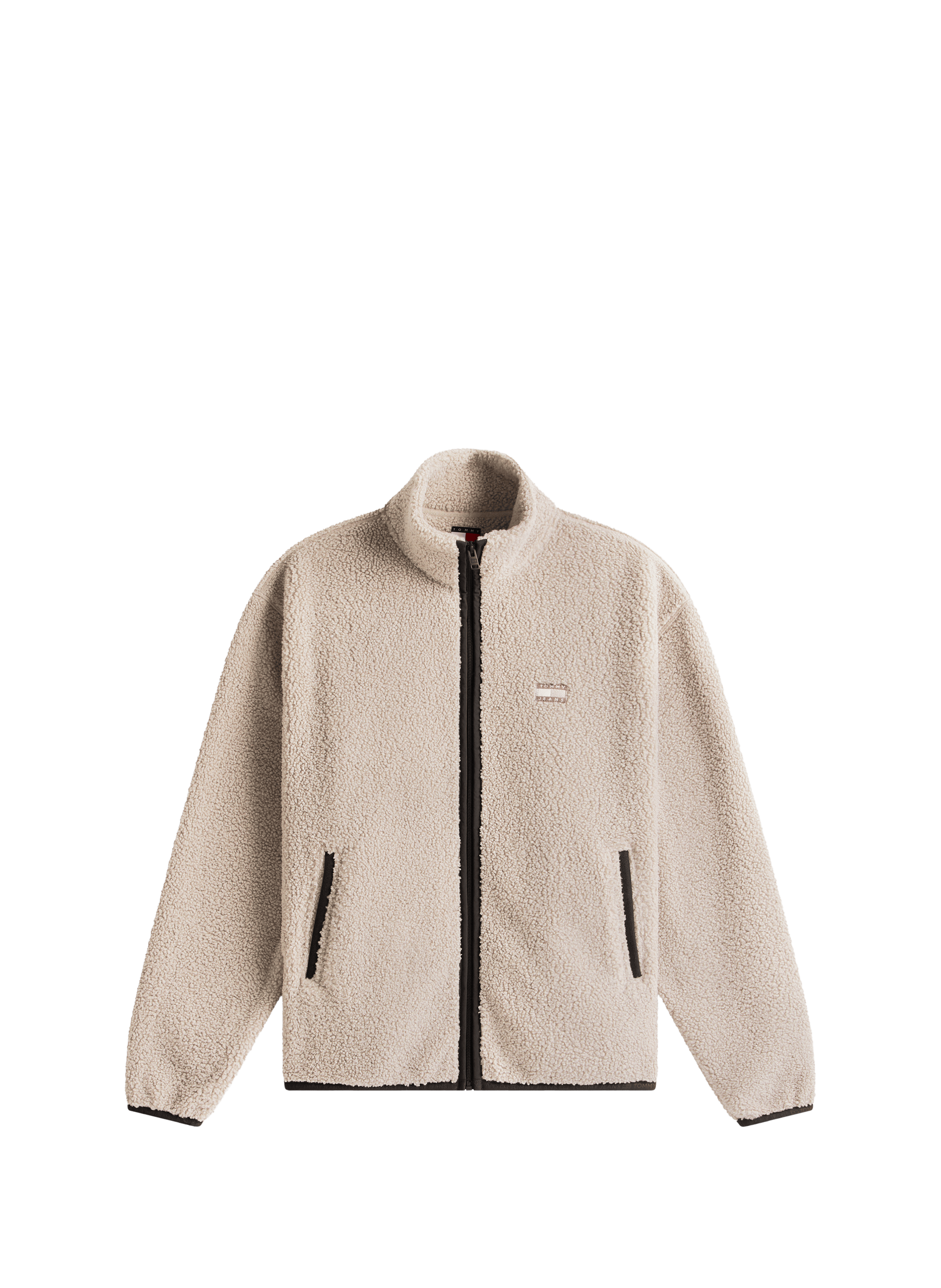 Shearling high-neck jacket TOMMY HILFIGER Grey