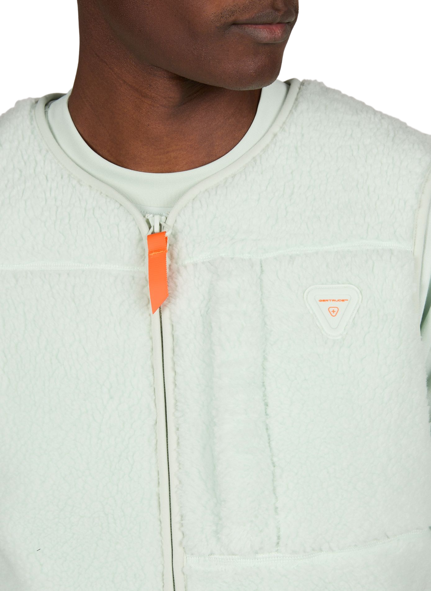 Sherpa sleeveless jacket GERTRUDE ET GASTON Green