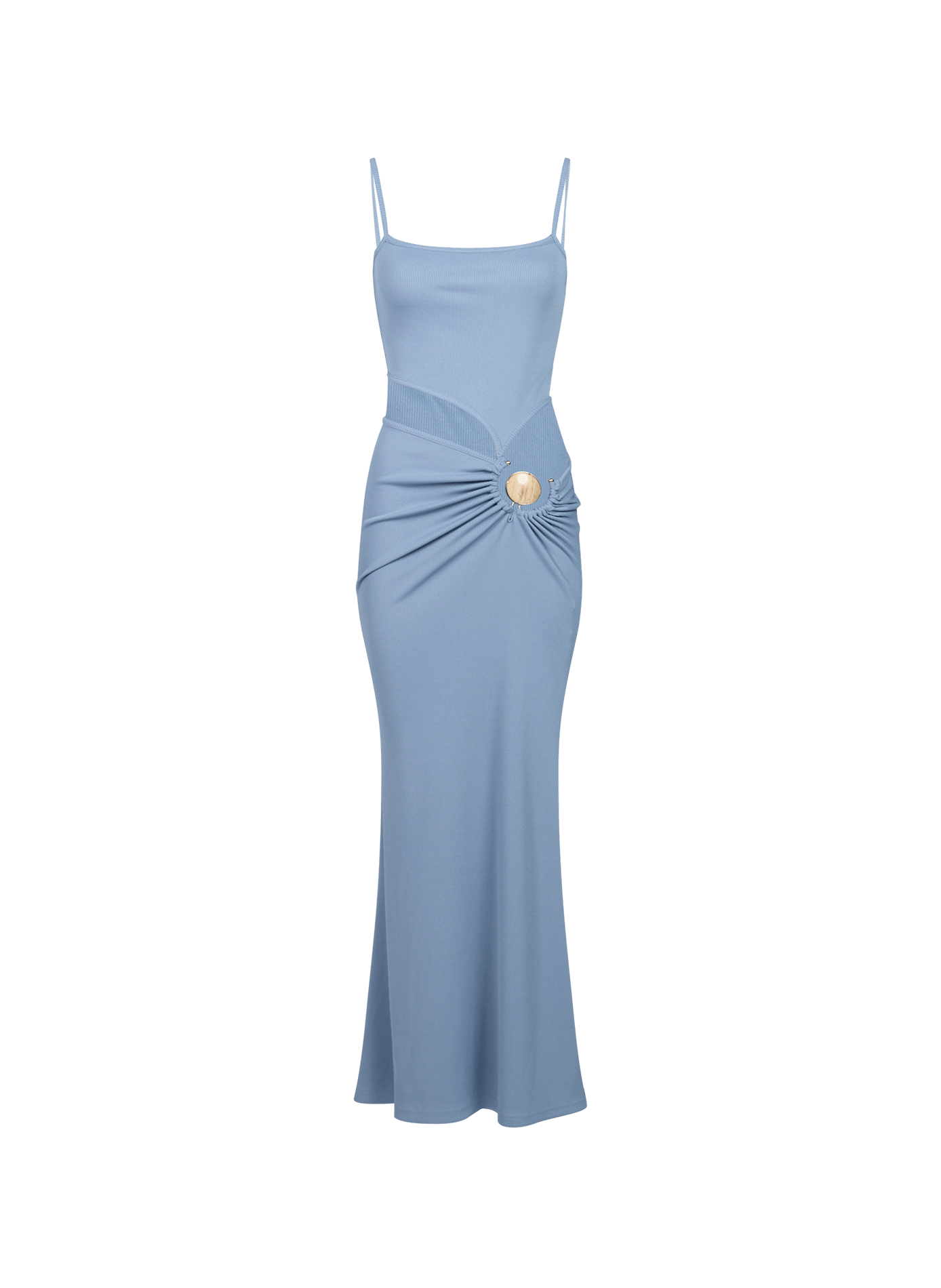 Robe Mineral asymétrique à bretelles  CHRISTOPHER ESBER Bleu
