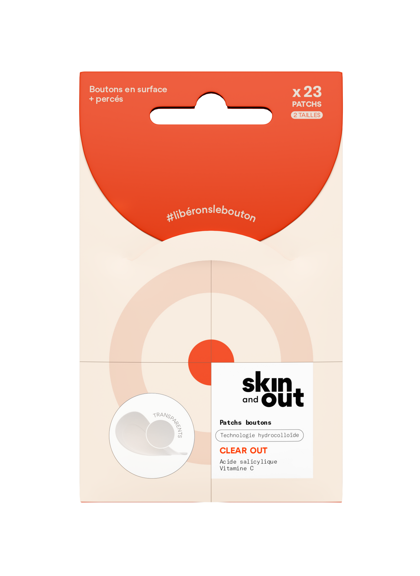 Clear OUT - Spot patches x23 SKIN & OUT No color