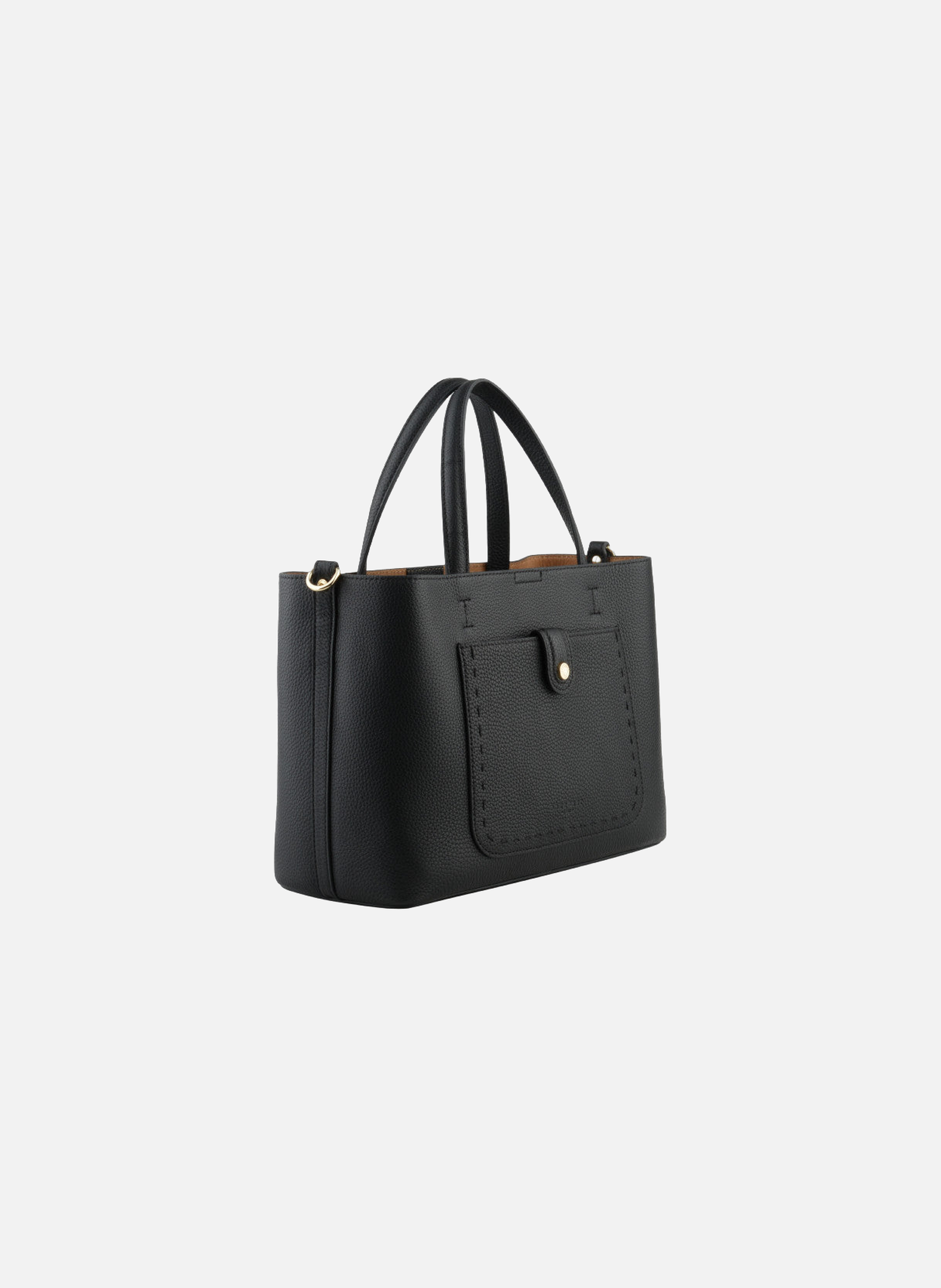 Bride soft | sac à main en cuir de vachette POURCHET Noir