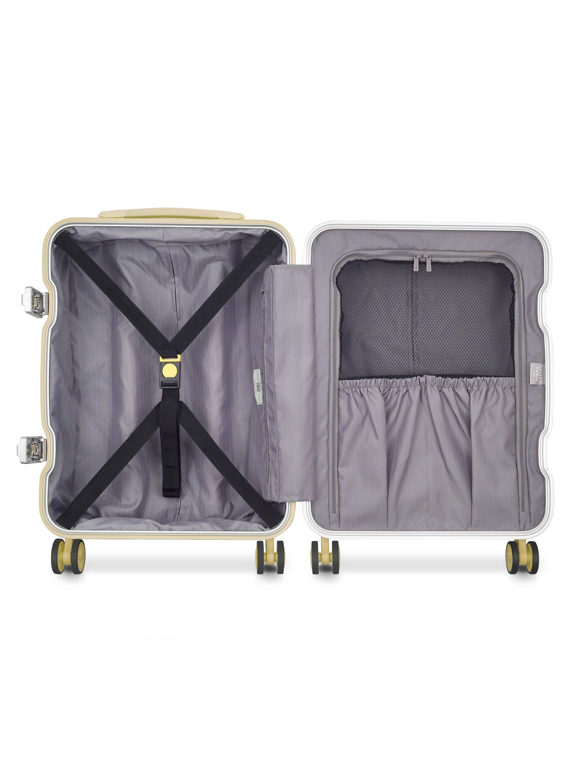 Valise cabine rigide taille s - bastille 2.0 DELSEY PARIS Jaune
