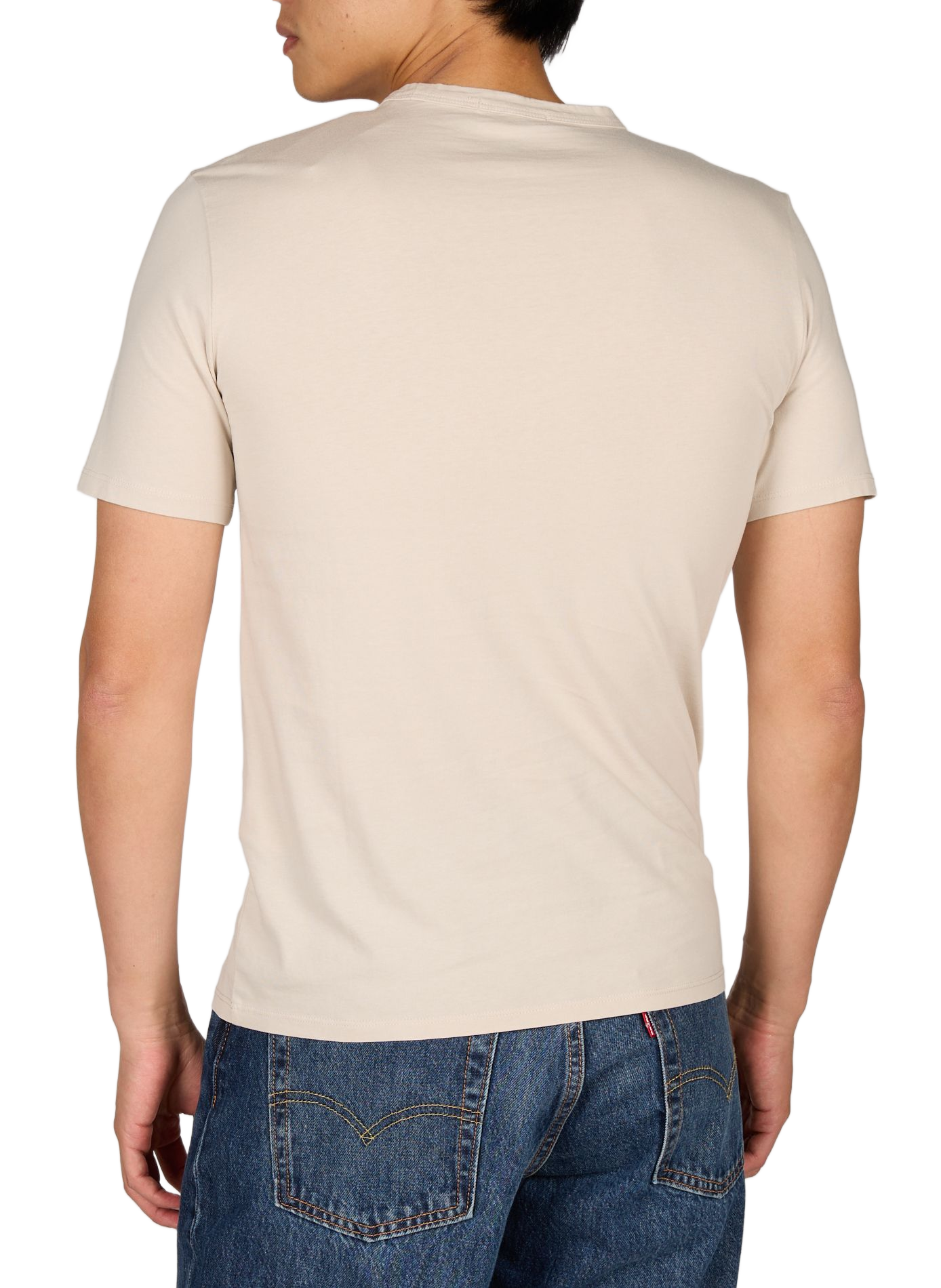T-shirt droit à logo en coton LEVI'S Beige