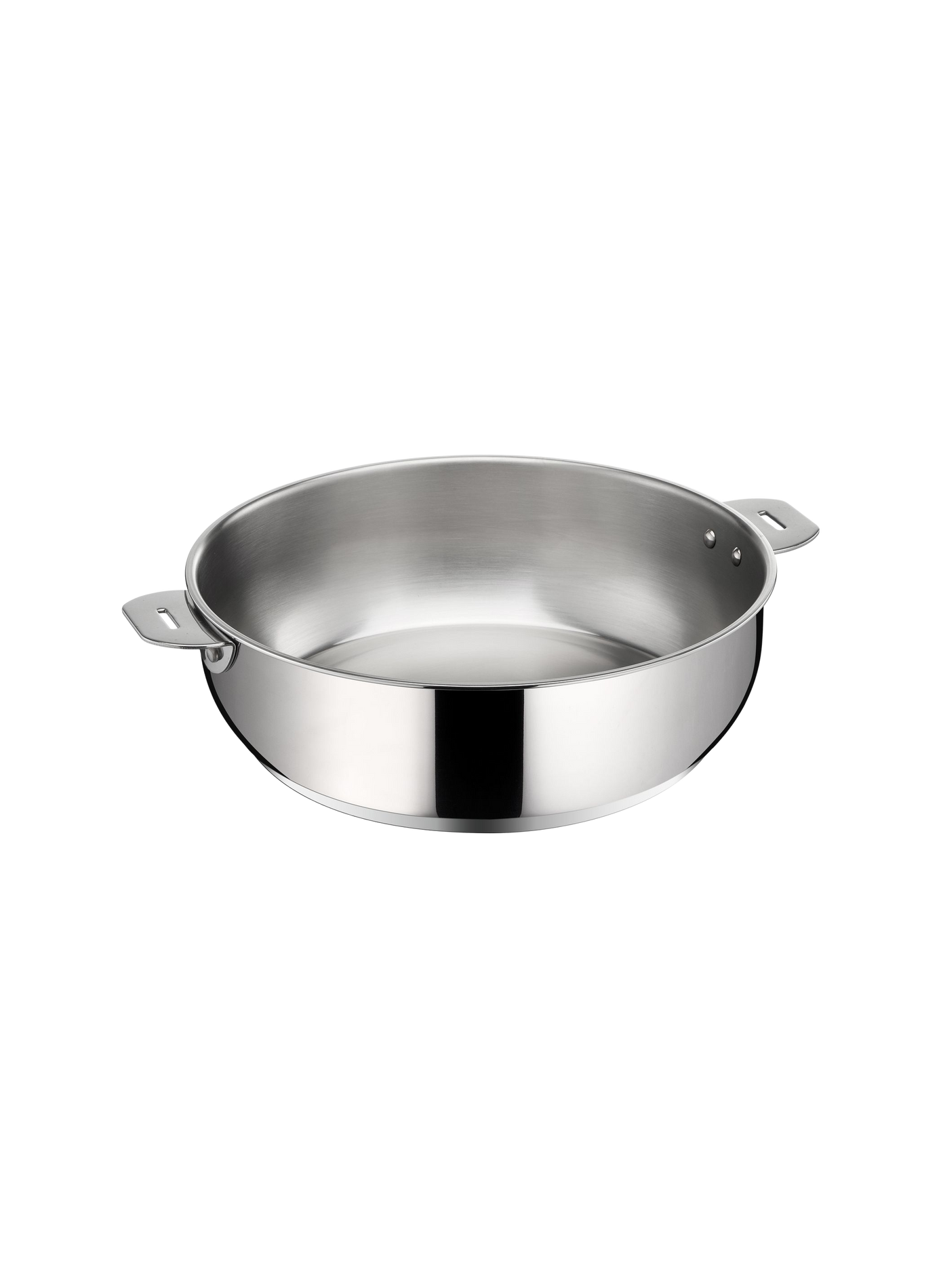 Platzsparender Edelstahl-Sautierpfanne LAGOSTINA Silber