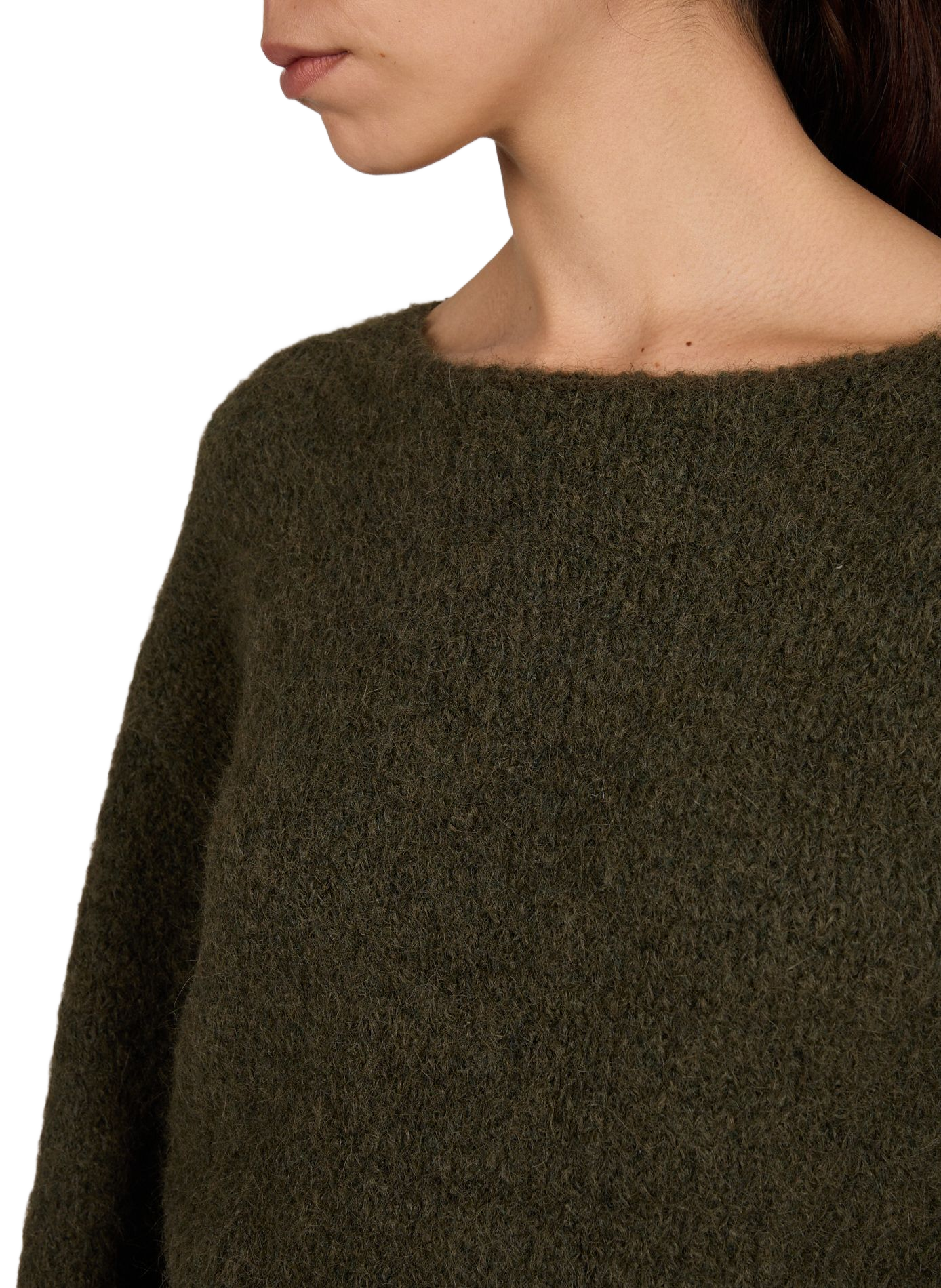 Rundhalsausschnitt-Pullover VILA Khaki