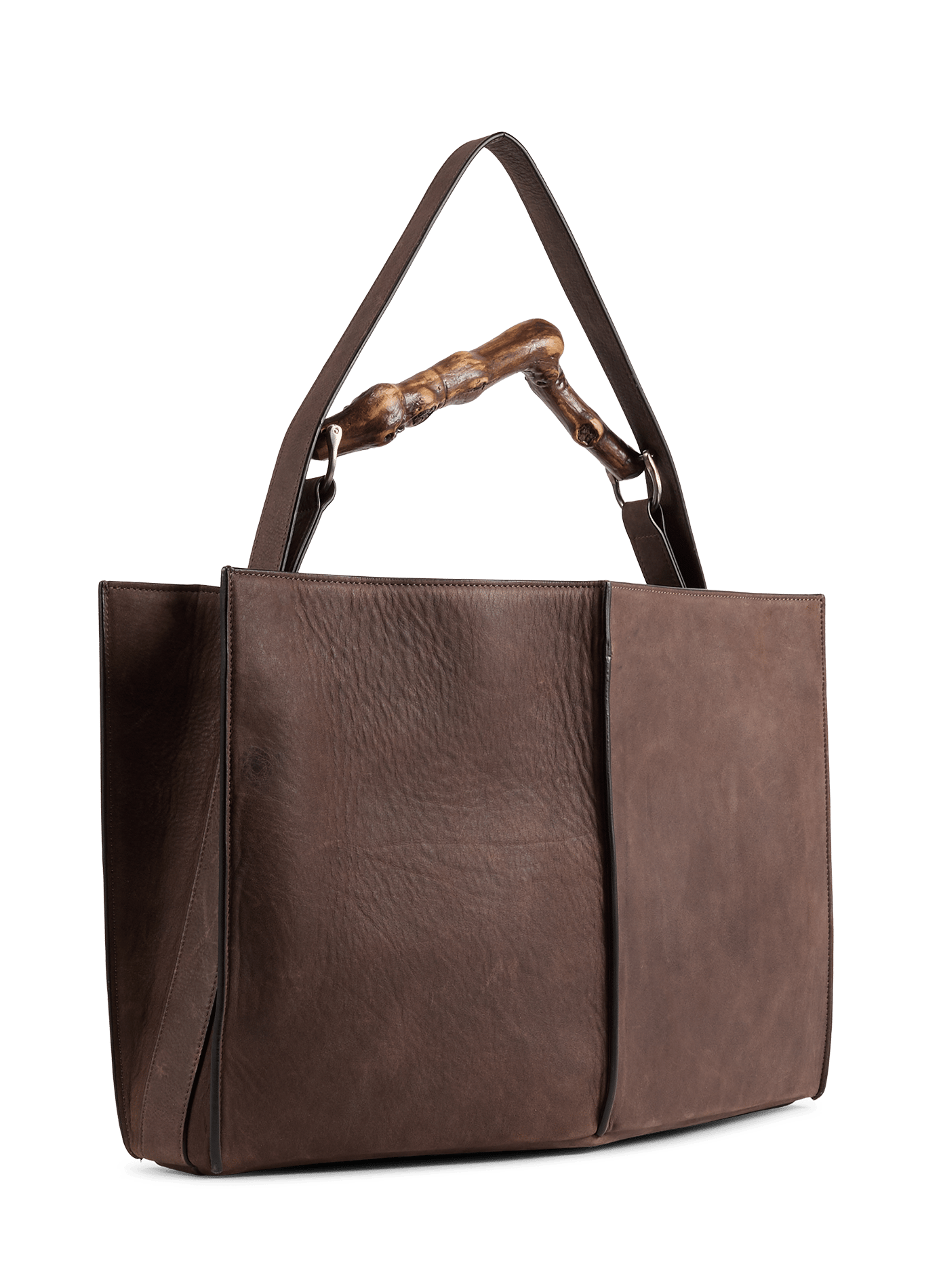 Heritage leather tote bag SAISON 1865 Brown