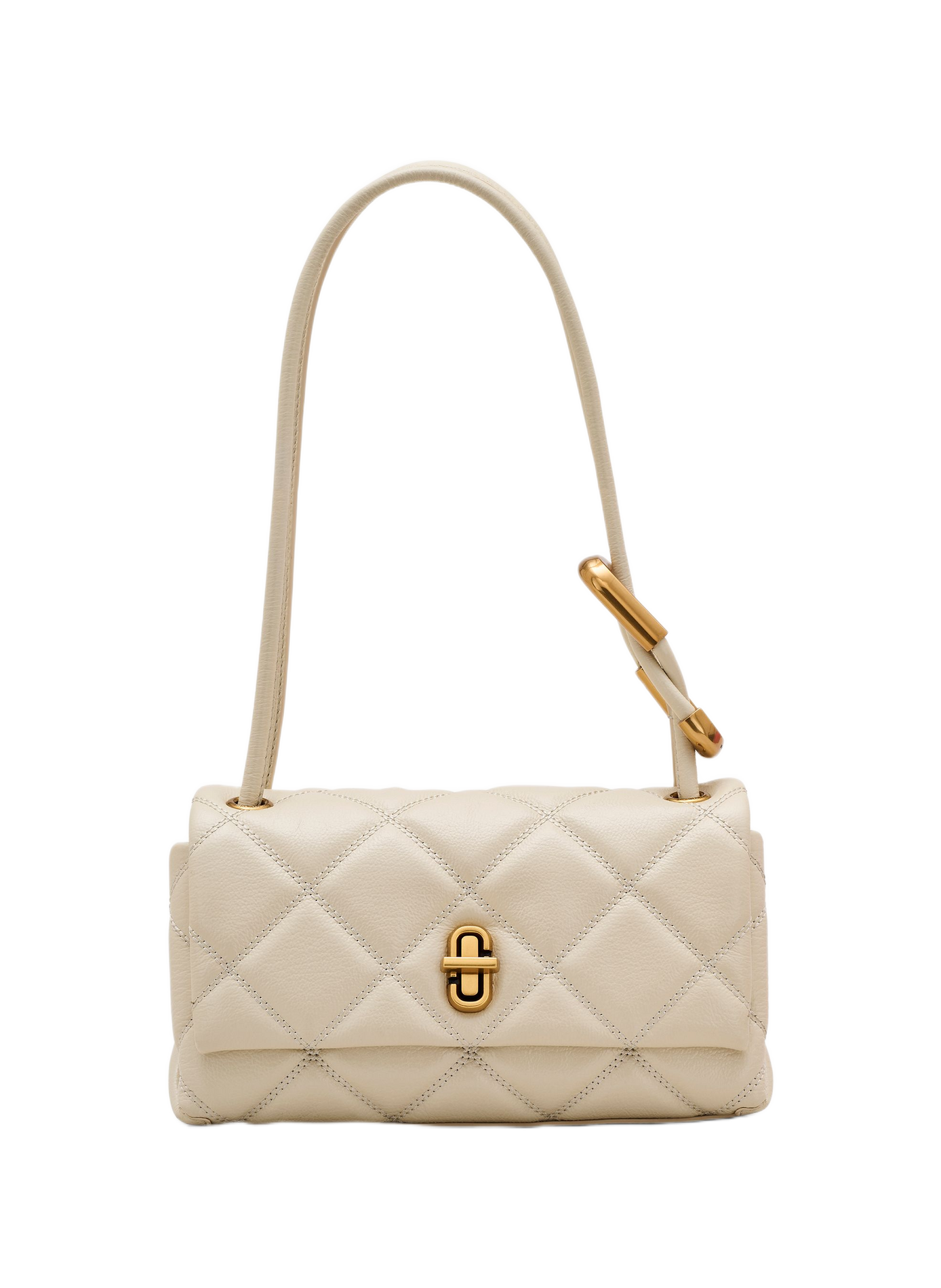 Sac épaule matelassé en cuir  MARC JACOBS Blanc