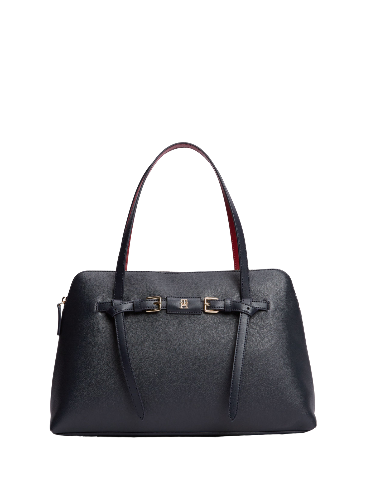 Plain zip-up shoulder bag TOMMY HILFIGER Blue